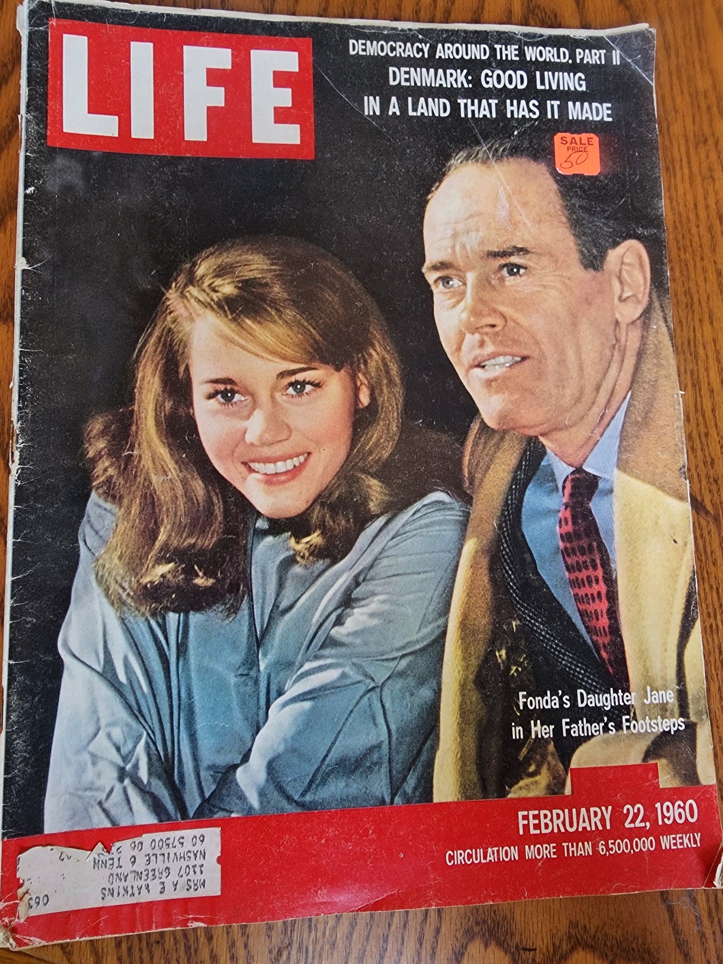 Vtg Life Magazine FEBRUARY 22, 1960 Henry & Jane Fonda GREAT ADS!