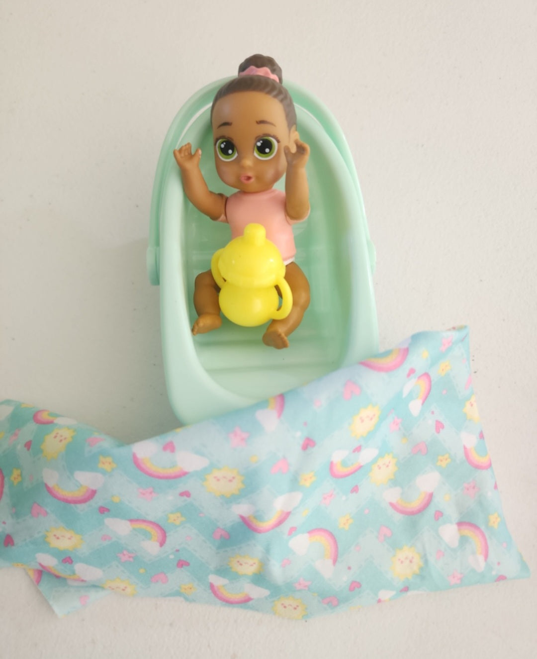 Perfectly Cute My Lil 4" Babies with carrier blanket and bottle