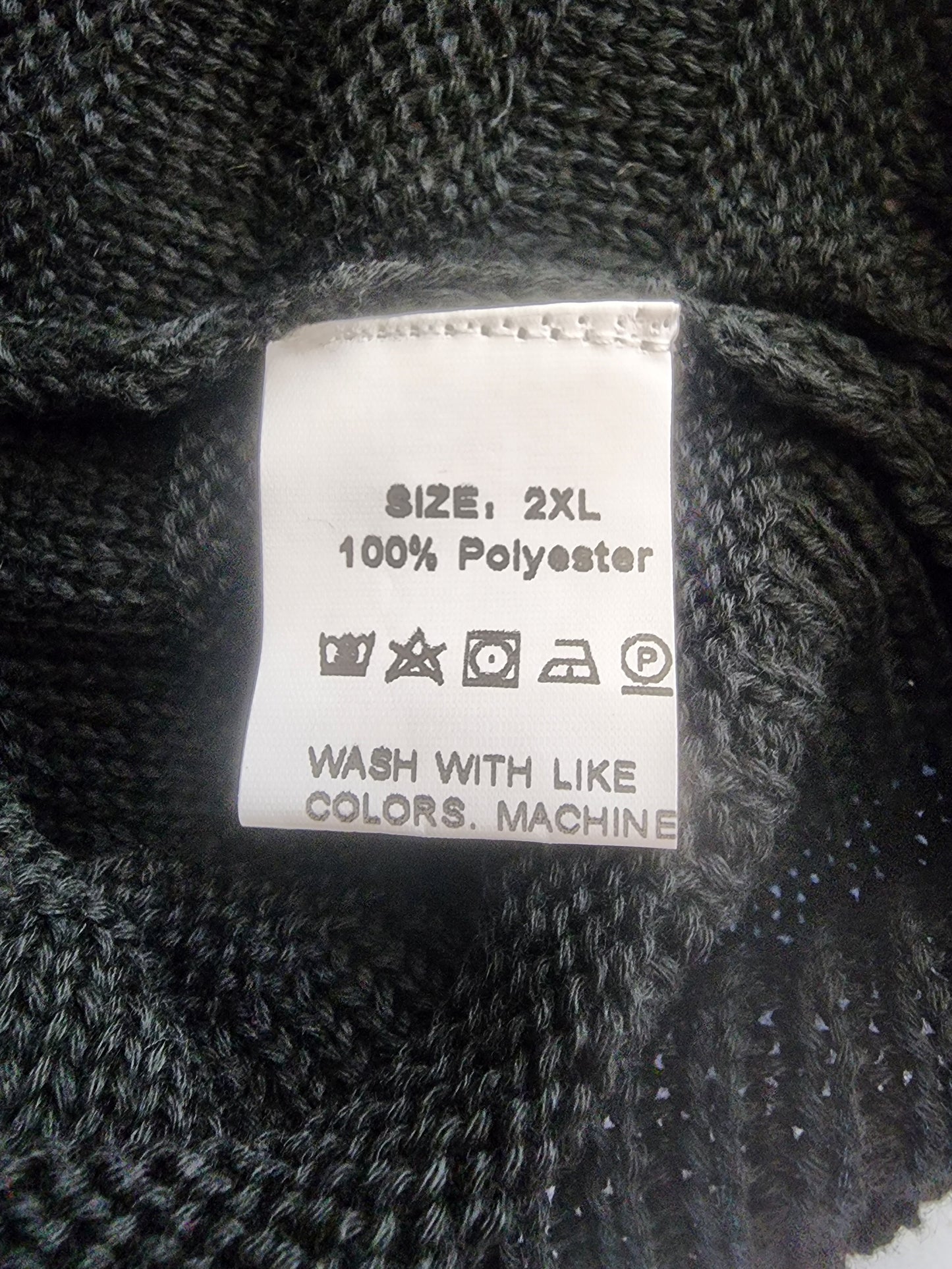 Women's Black Oversize 2XL Dolman Sleeve Sweater - Batwing Pullover Knit Top