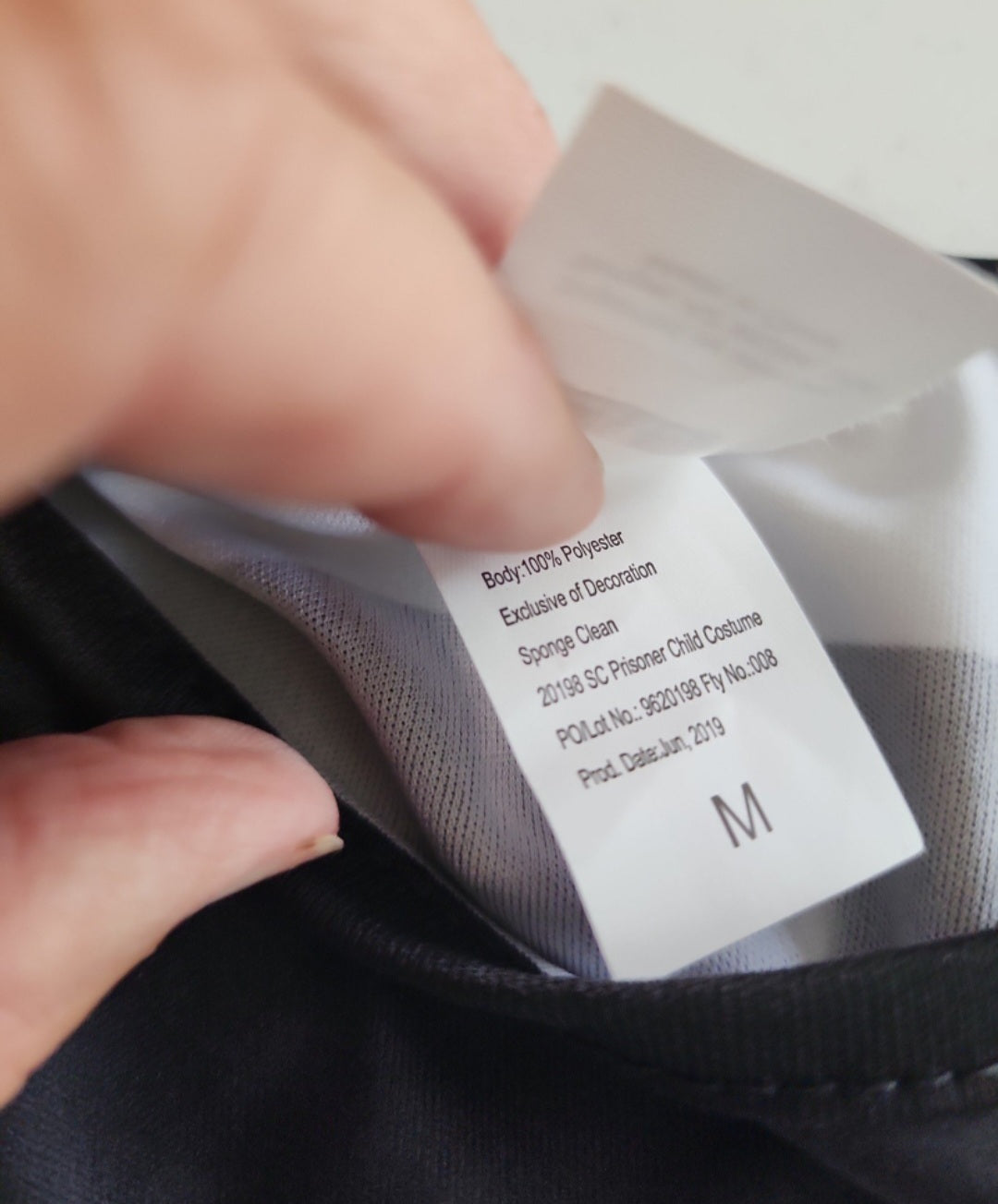 Boy's Prisoner Convict Tattoo Sleeves Child Size M  Halloween Costume