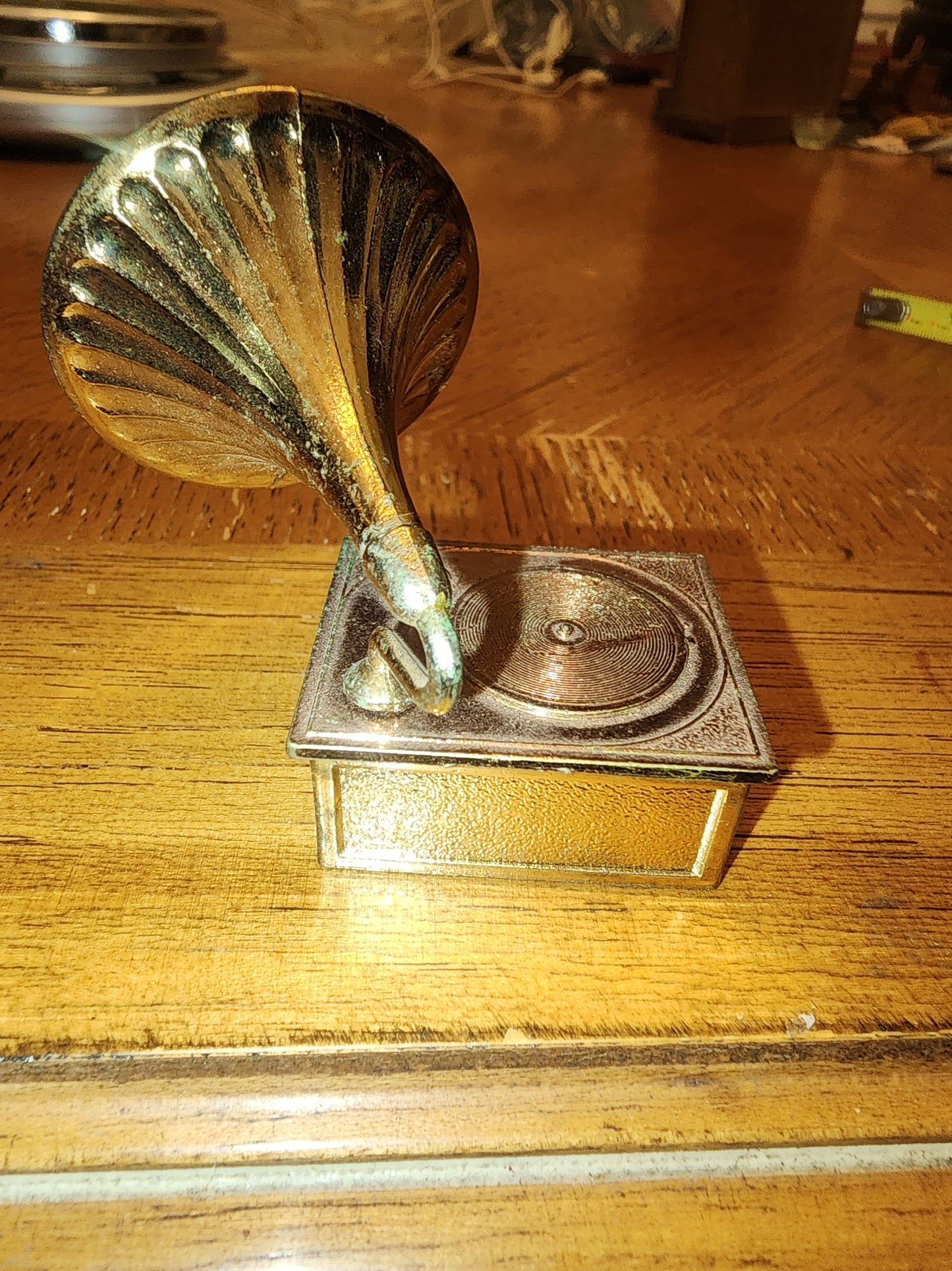 Vintage Brass Gramophone for dollhouse