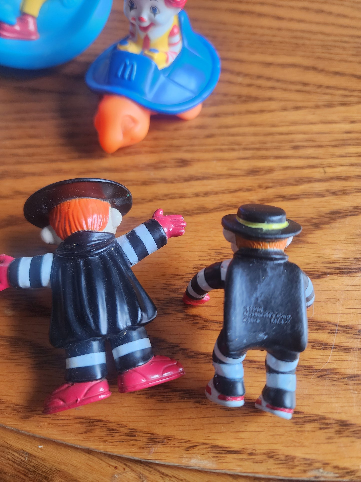 Vintage McDonald’s Happy Meal Toy Lot - 4 Pieces: 2 Baby Ronald McDonald & 2 Hamburglar