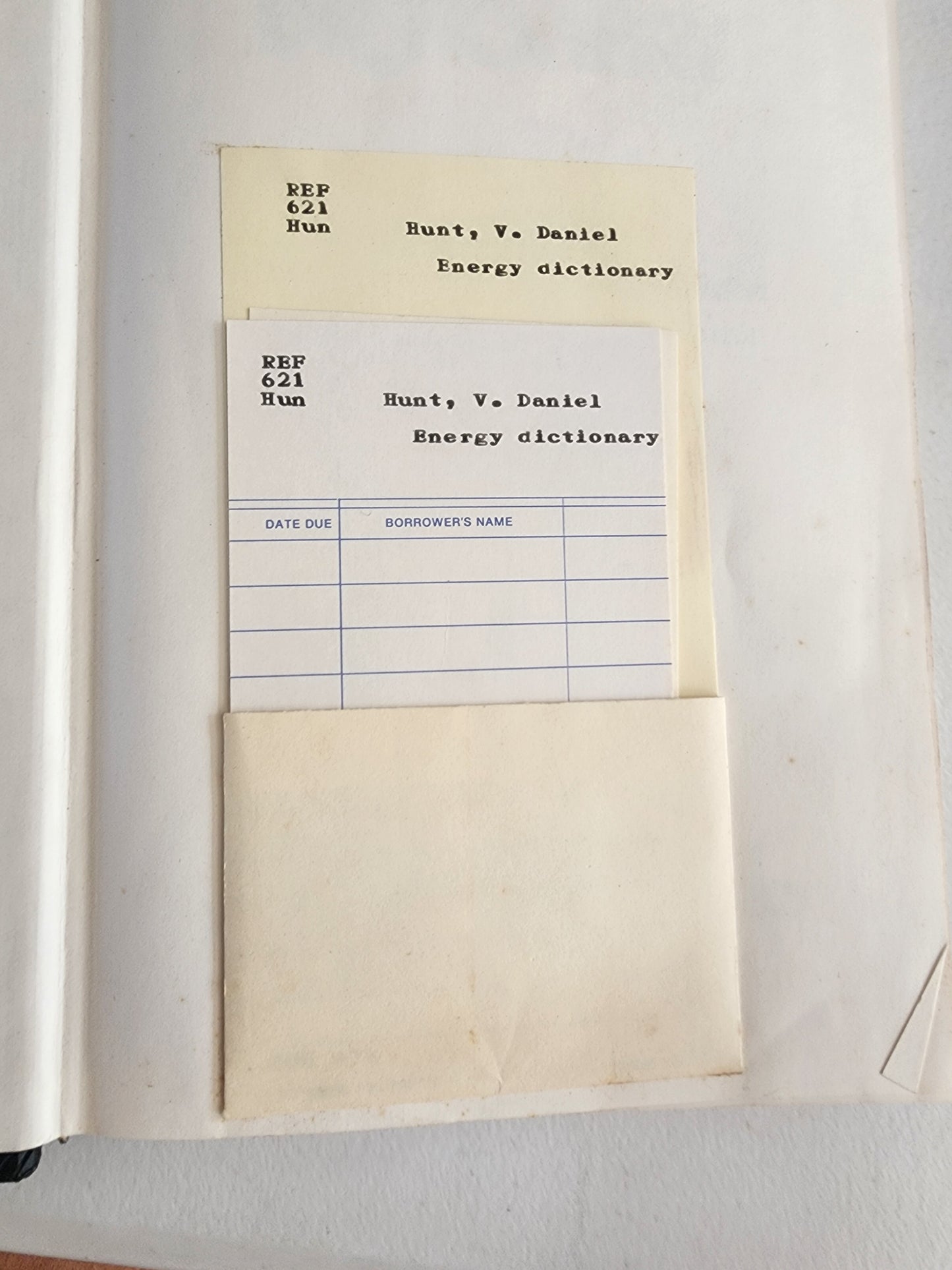 Vintage Energy Dictionary by Hunt, V. Daniel Hardback book 1979