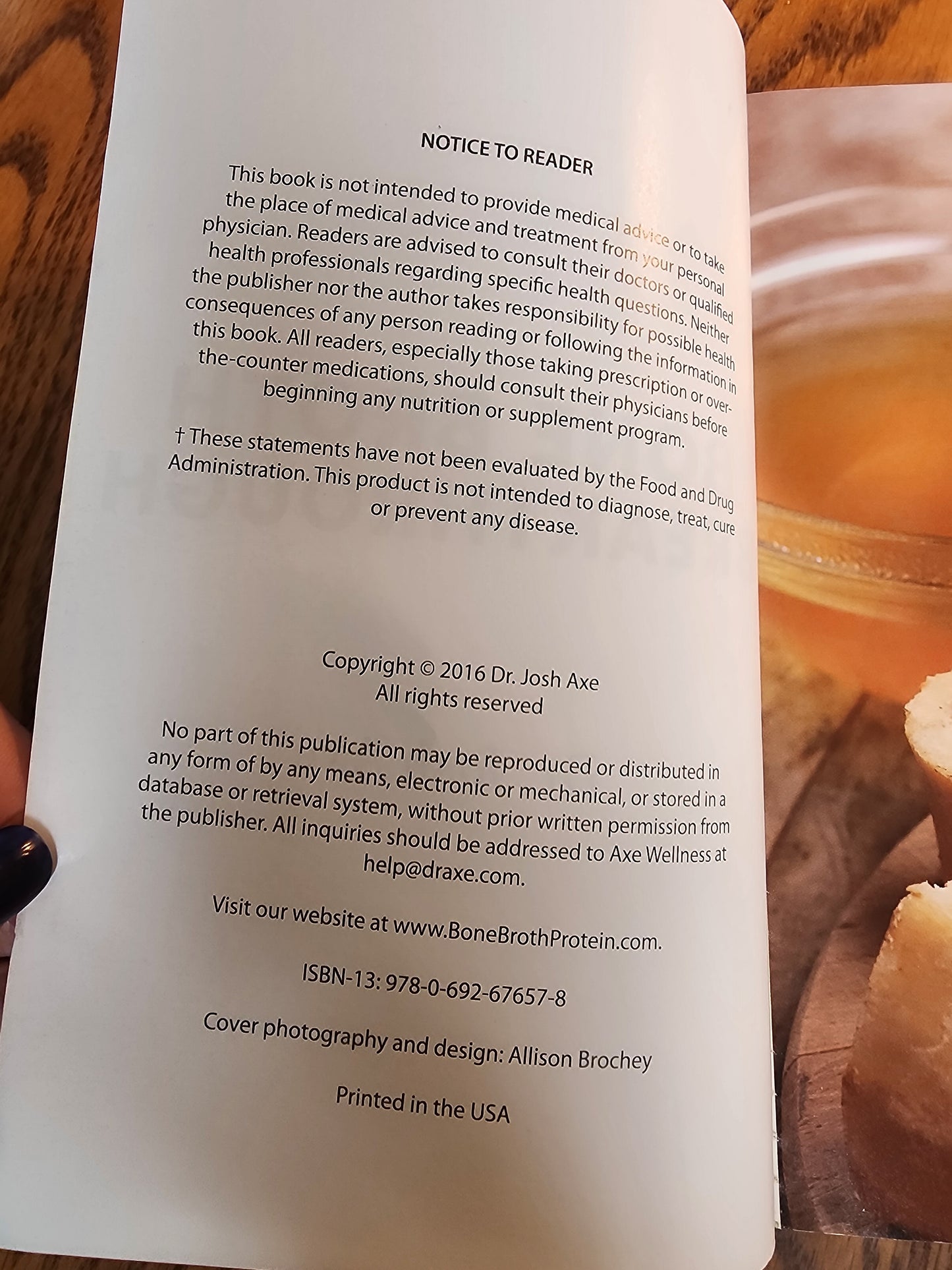 Bone Broth Breakthrough by Dr. Josh Axe | Gut Health Metabolism Weight Loss cook book