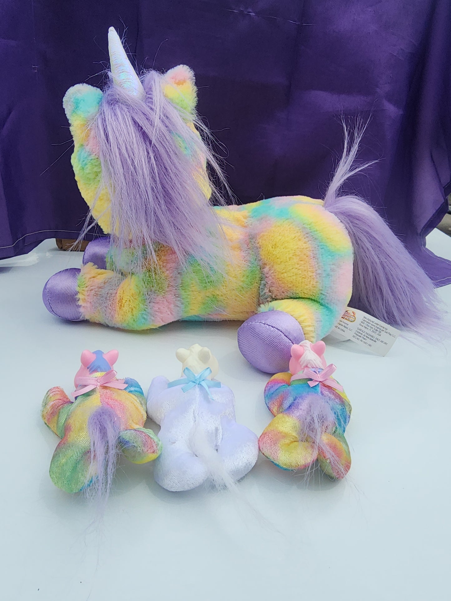 Unicorn Surprise Skyla Rainbow Stuffed Animal Unicorn and 3 Babies