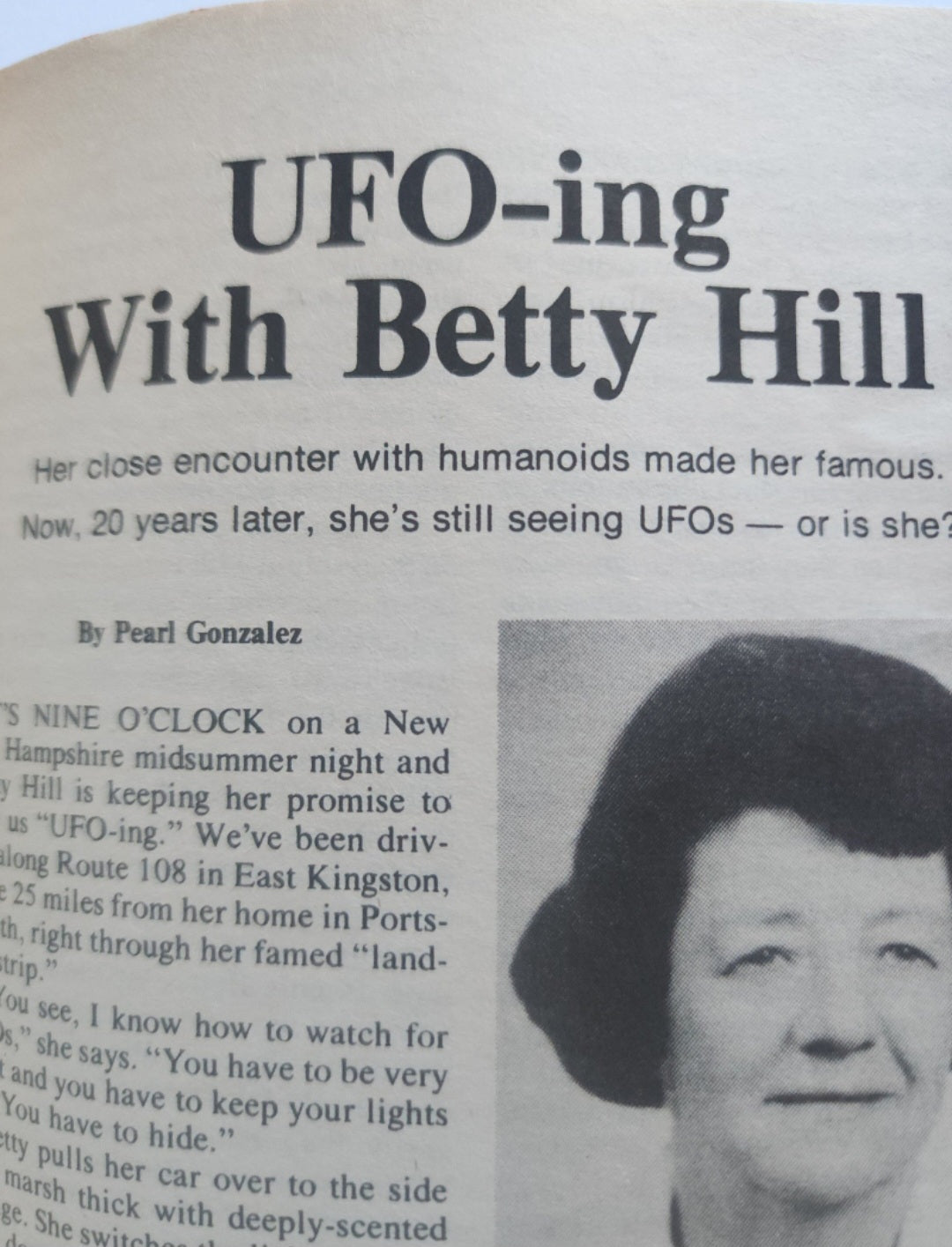 Fate Magazine July 1981 UFO-ing with Betty Hill