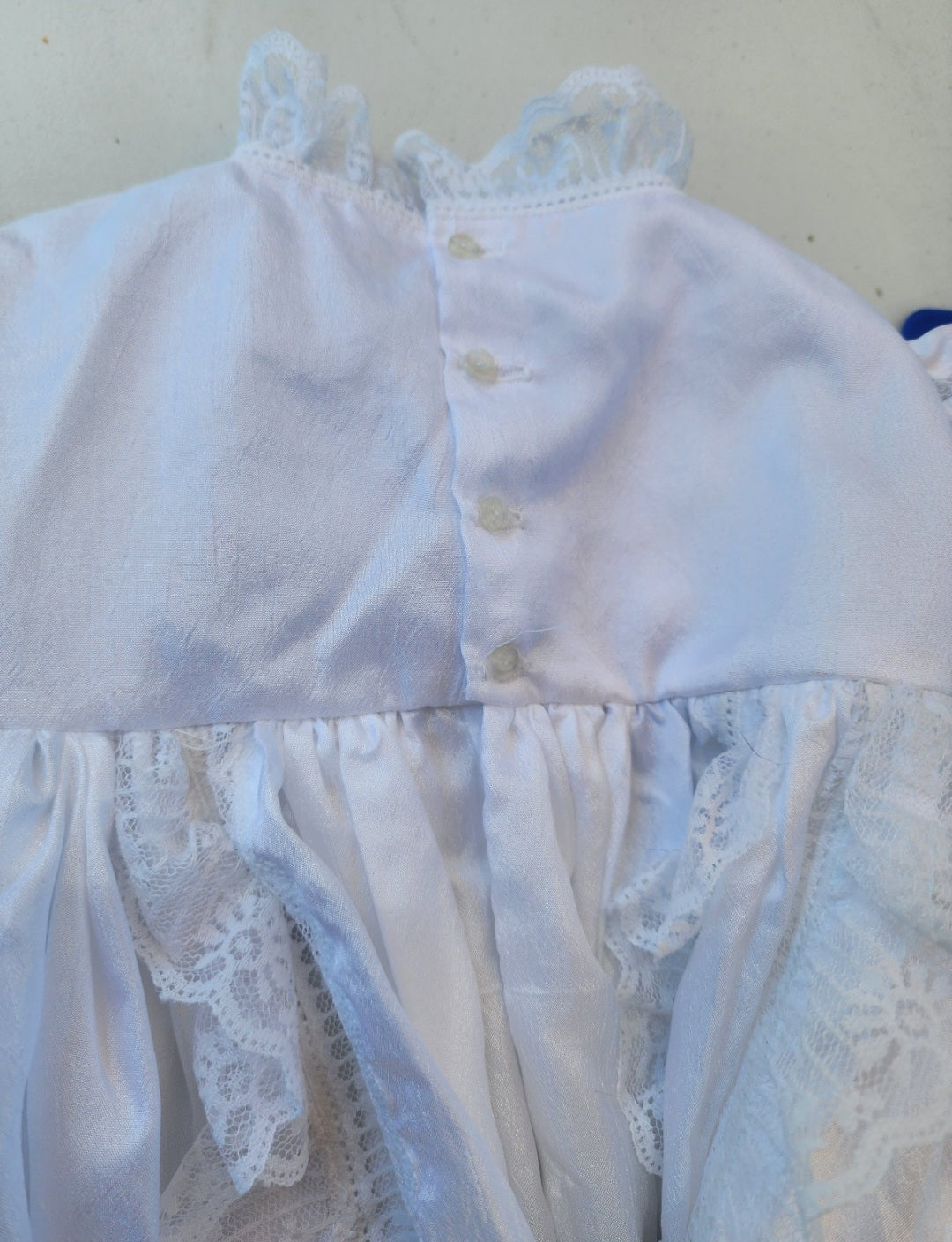 Vintage Heirloom Baby Christening Gown - Intricate Lace & Embroidery (3–6 Months)