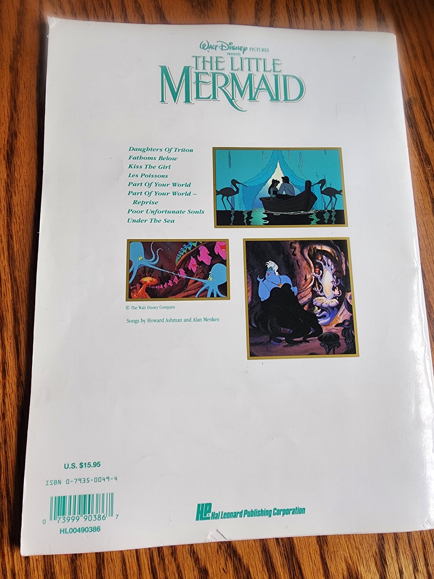 The Little Mermaid Piano Vocal Guitar Songbook | Disney Matching Folio softcover