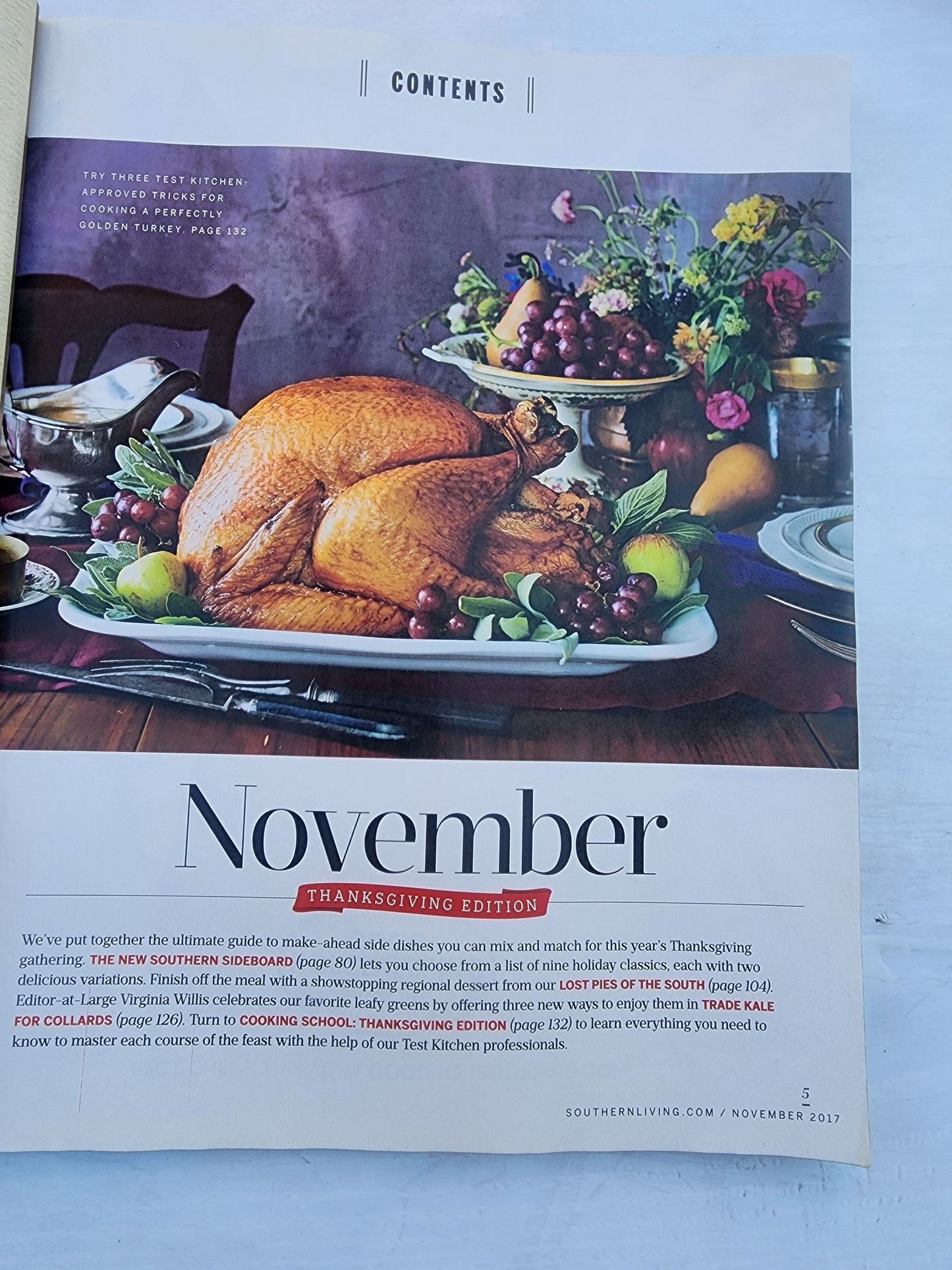Southern Living November 2017 Thanksgiving to Remember 10 must try Pies Holiday Etiquette