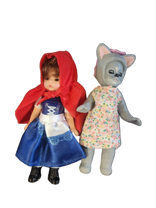 McDonald's Madame Alexander Dolls - Little Red Riding Hood Big Bad Wolf set of 2