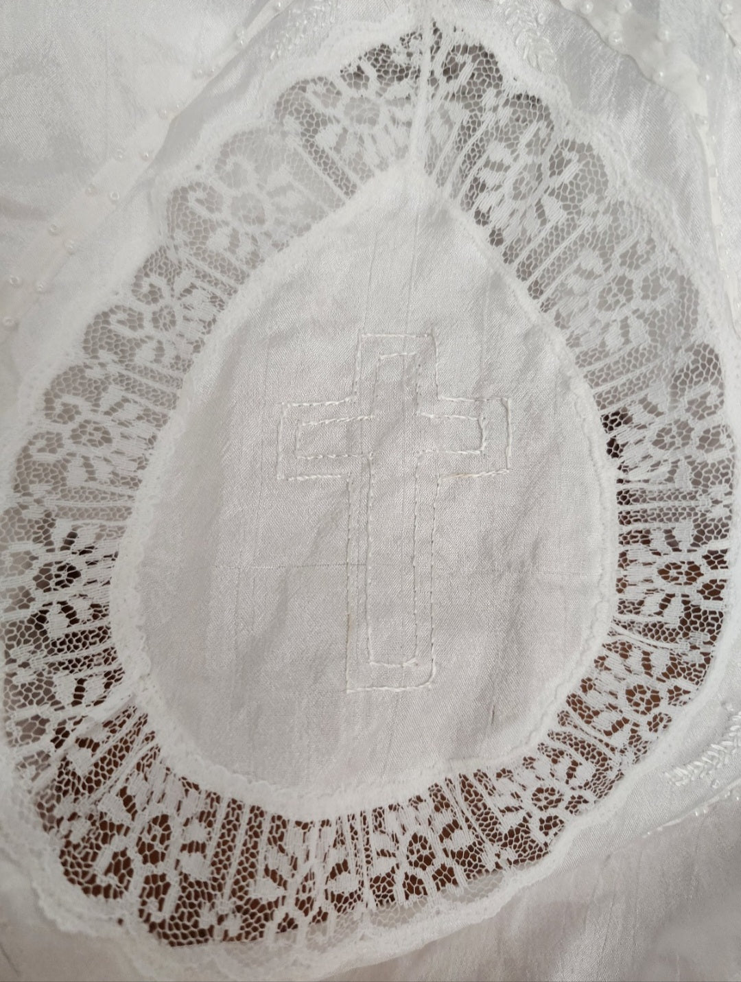 Vintage Heirloom Baby Christening Gown - Intricate Lace & Embroidery (3–6 Months)