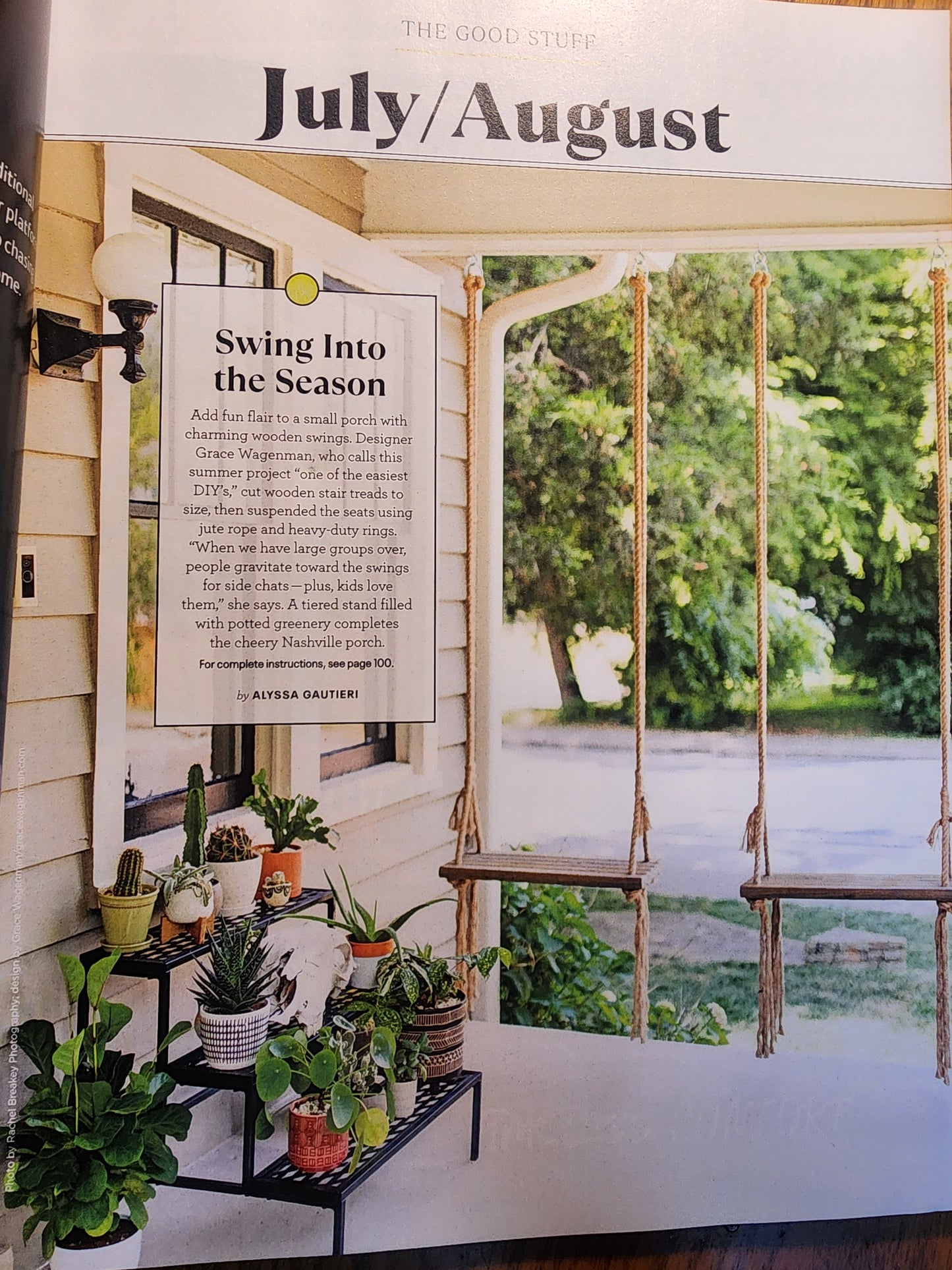 Good Housekeeping Magazine July/Aug 2024 Serve Up Summer Snack Awards