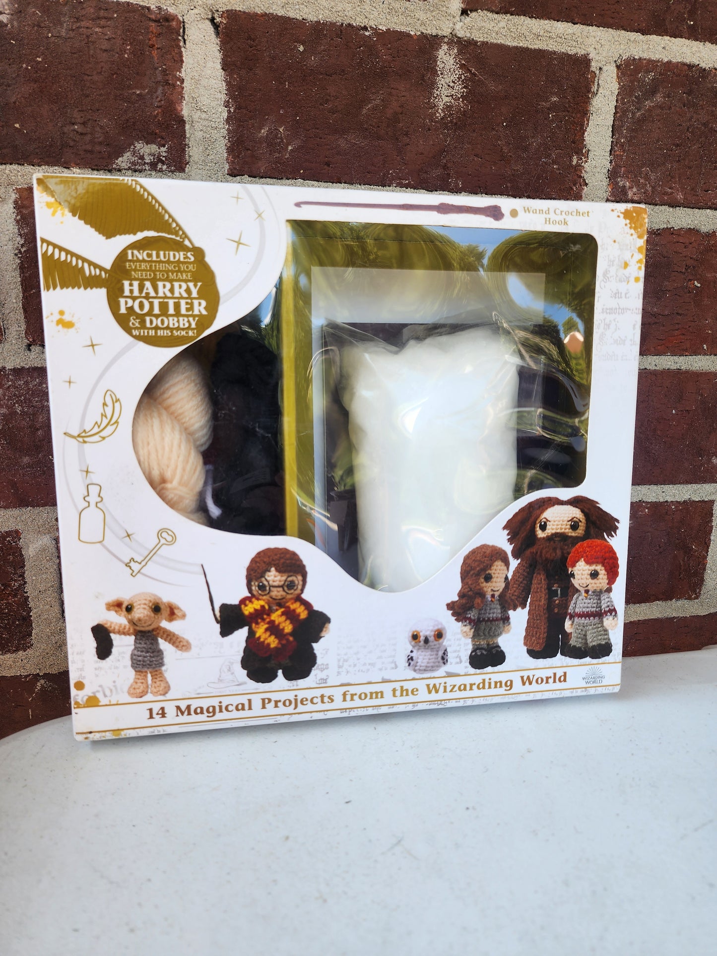 Harry Potter crochet book & kit with yarn and pattern book,