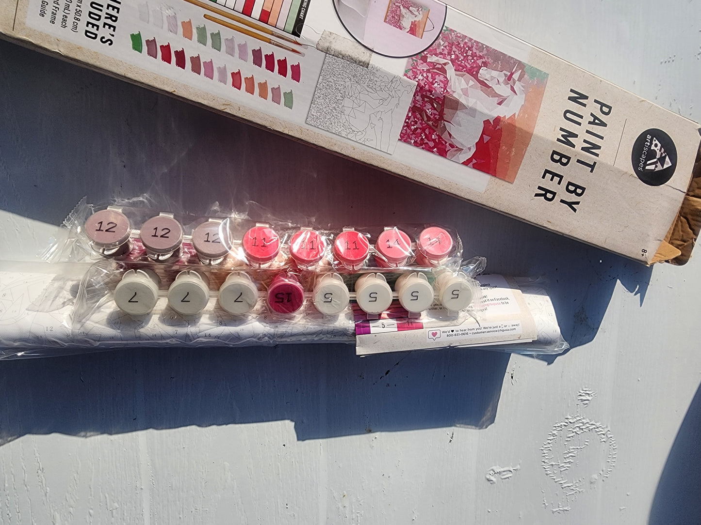 Unicorn Canvas - Paint by Number - 16 in. x 20 in. - Plus Solid Wood Frame - 8+