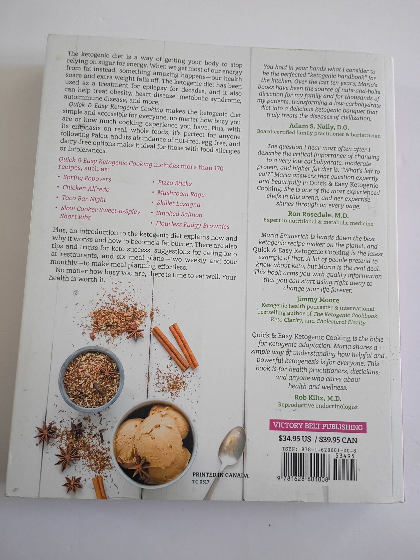 Quick & Easy Ketogenic Cooking" by Maria Emmerich.  Cookbook includes over 170 recipes Keto