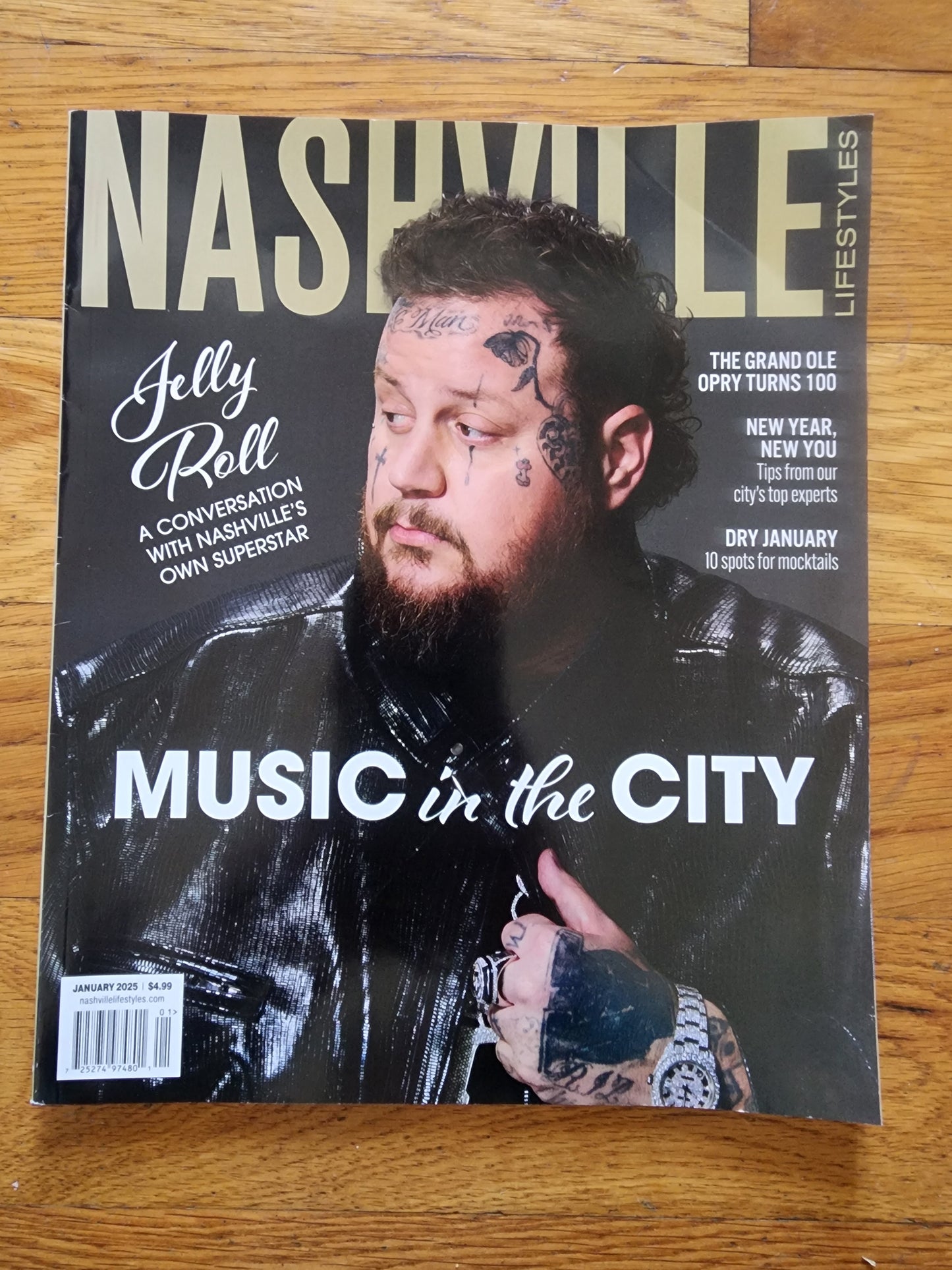 Nashville Lifestyles January 2025 issue featuring Jelly Roll