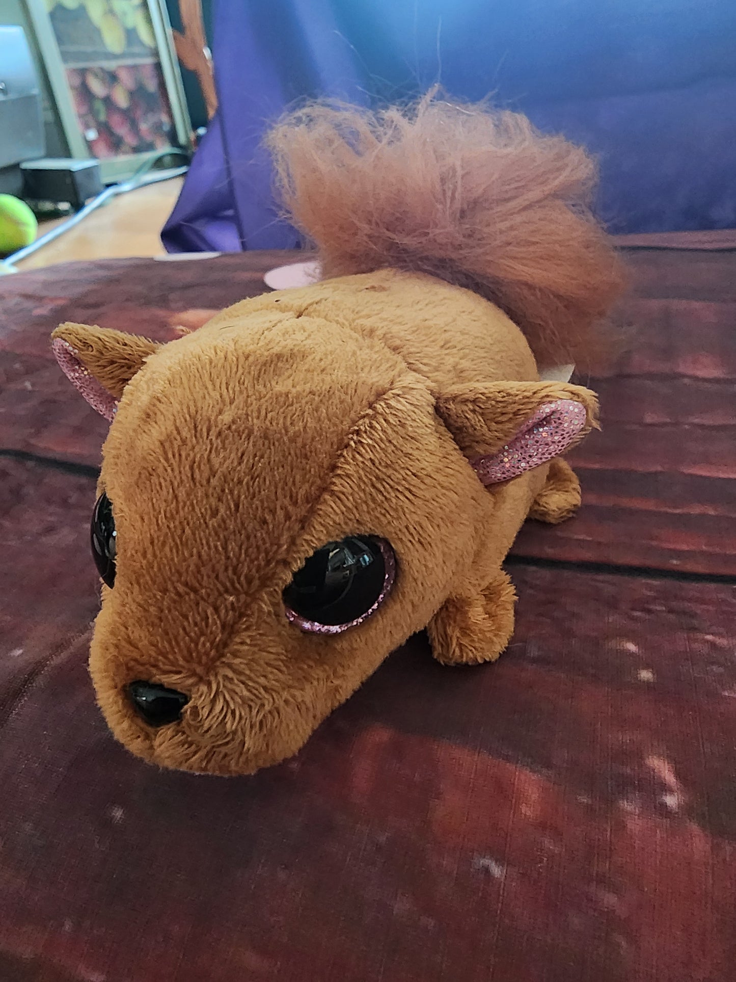 Fuzzee Tails squirrel Plush Nutty New 4" Furry Tail