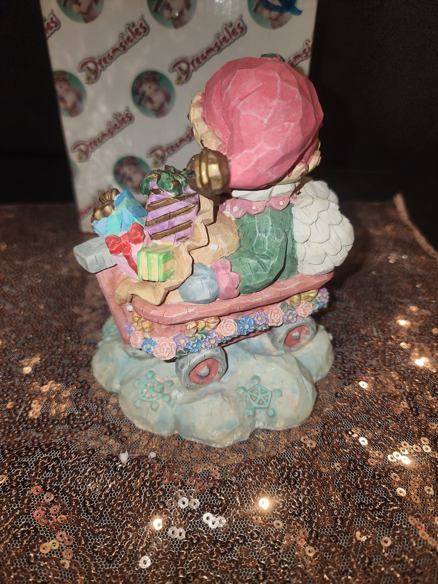 Dreamsicles "Here Comes Santa" cherub figurine, part of the Whittle Wuns collect