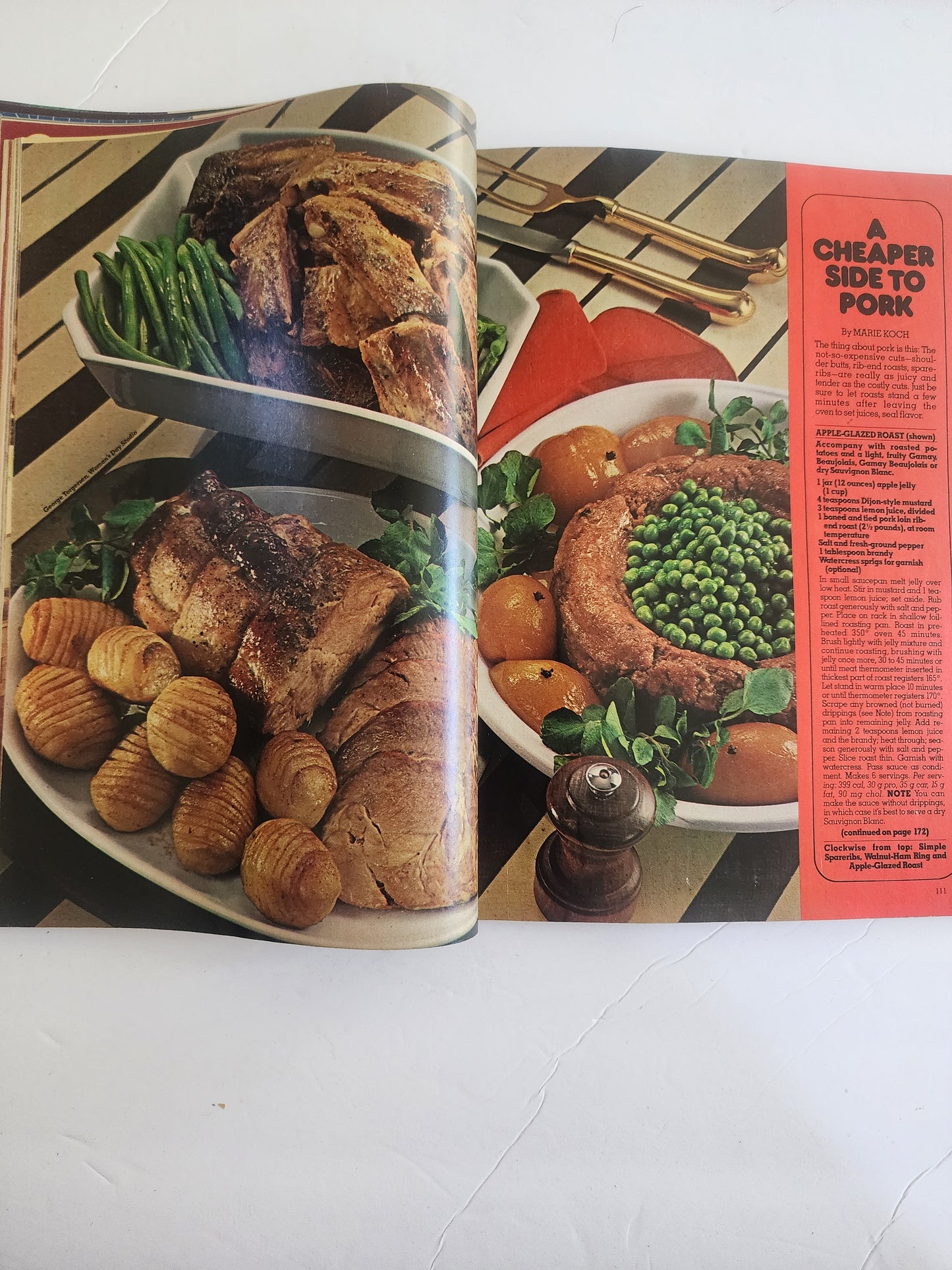 WOMANs DAY  March, 1980 Phil Donahue Coffee Cake, Recipes