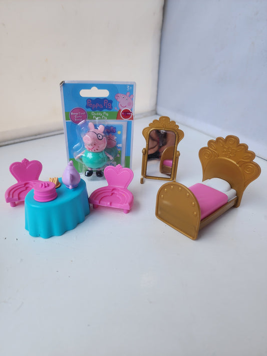 Peppa Pig Princess Castle Replacement Furniture Accessories Lot 6 pc set
