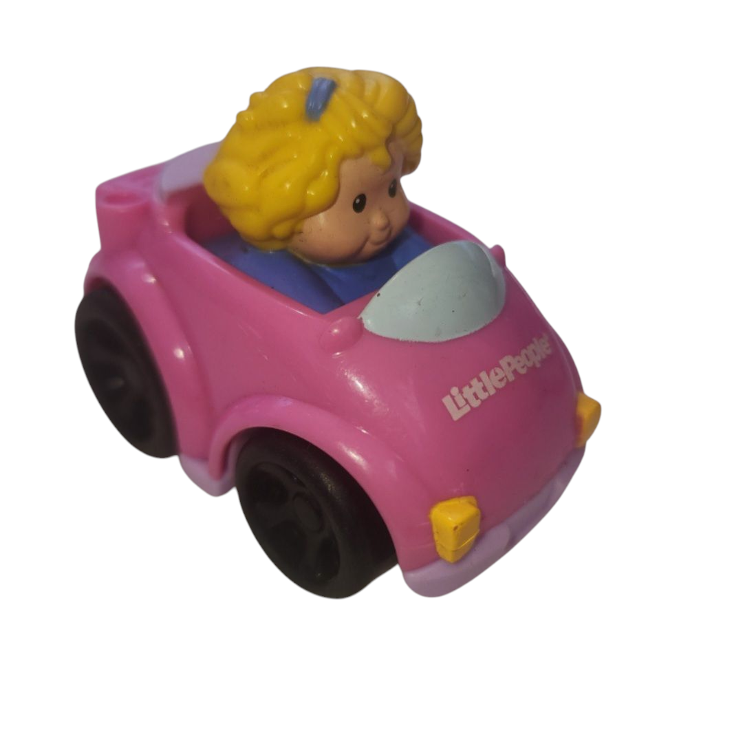 Fisher Price Little People Sarah Lynn Pink Car