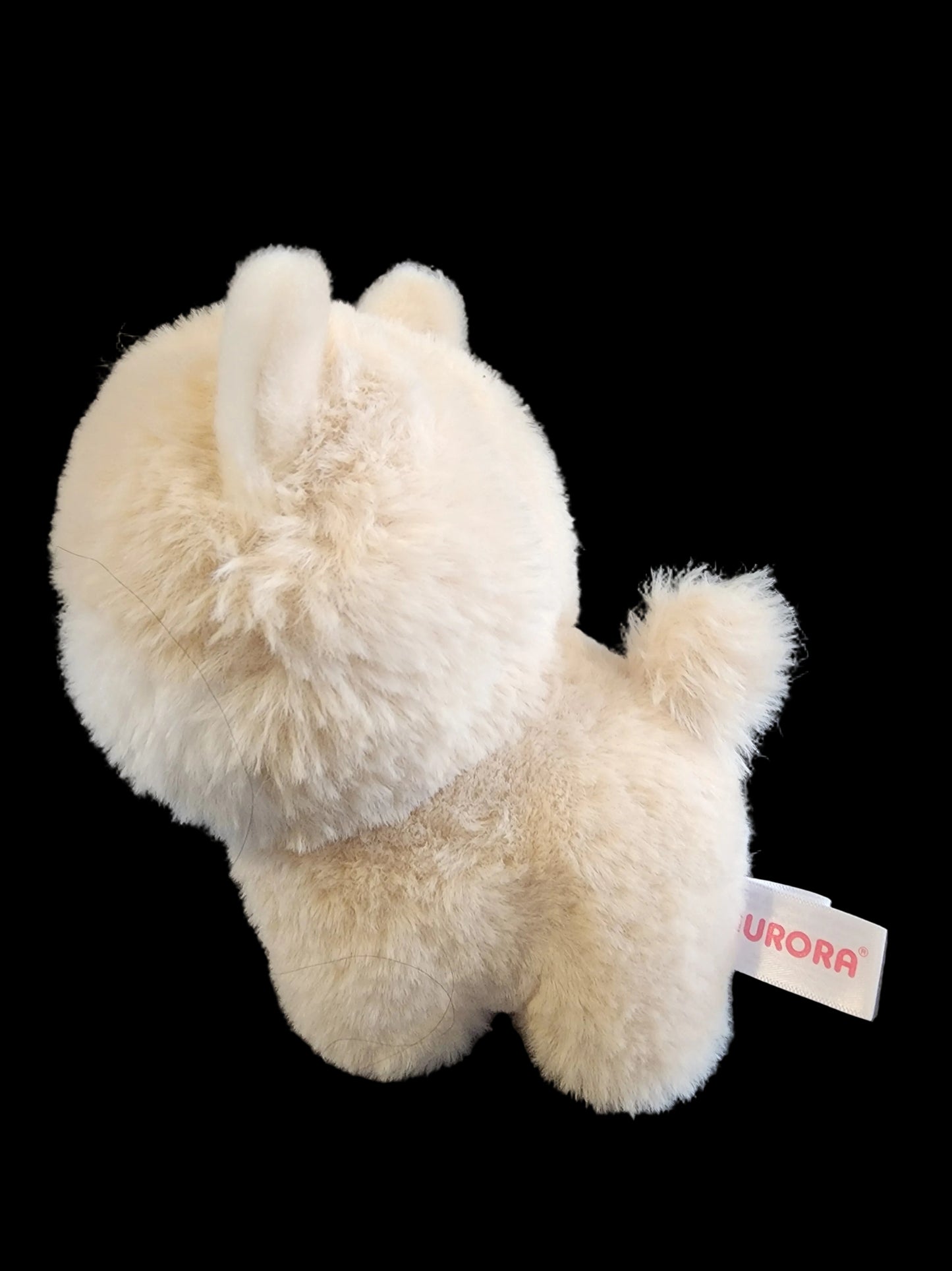 Pomeranian Puppy Beige & White Plush Soft Aurora Stuffed Animal