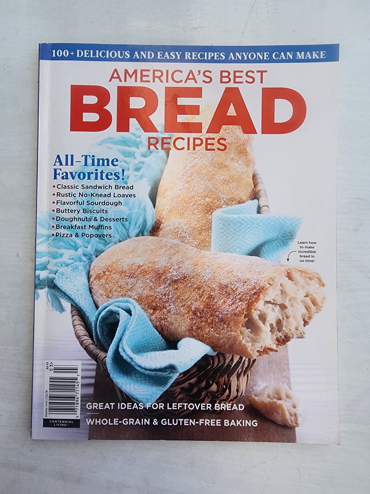 America's Best Bread Recipes,All Time Favorites whole Grain & Gluten-free Baking