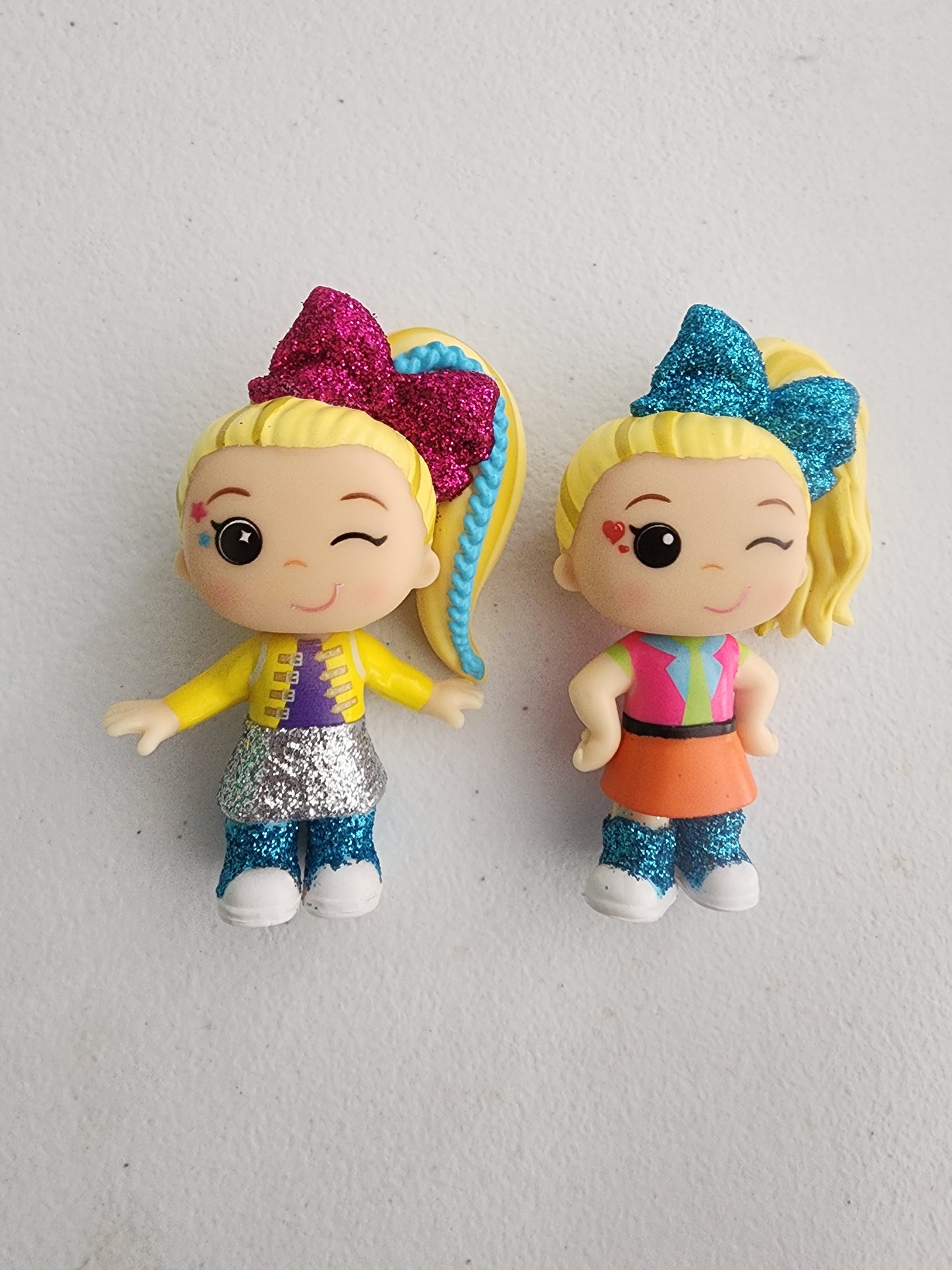 Two Nickelodeon Jojo Siwa Live Your Dream 3" Inch Mini Collectible Figures 2019