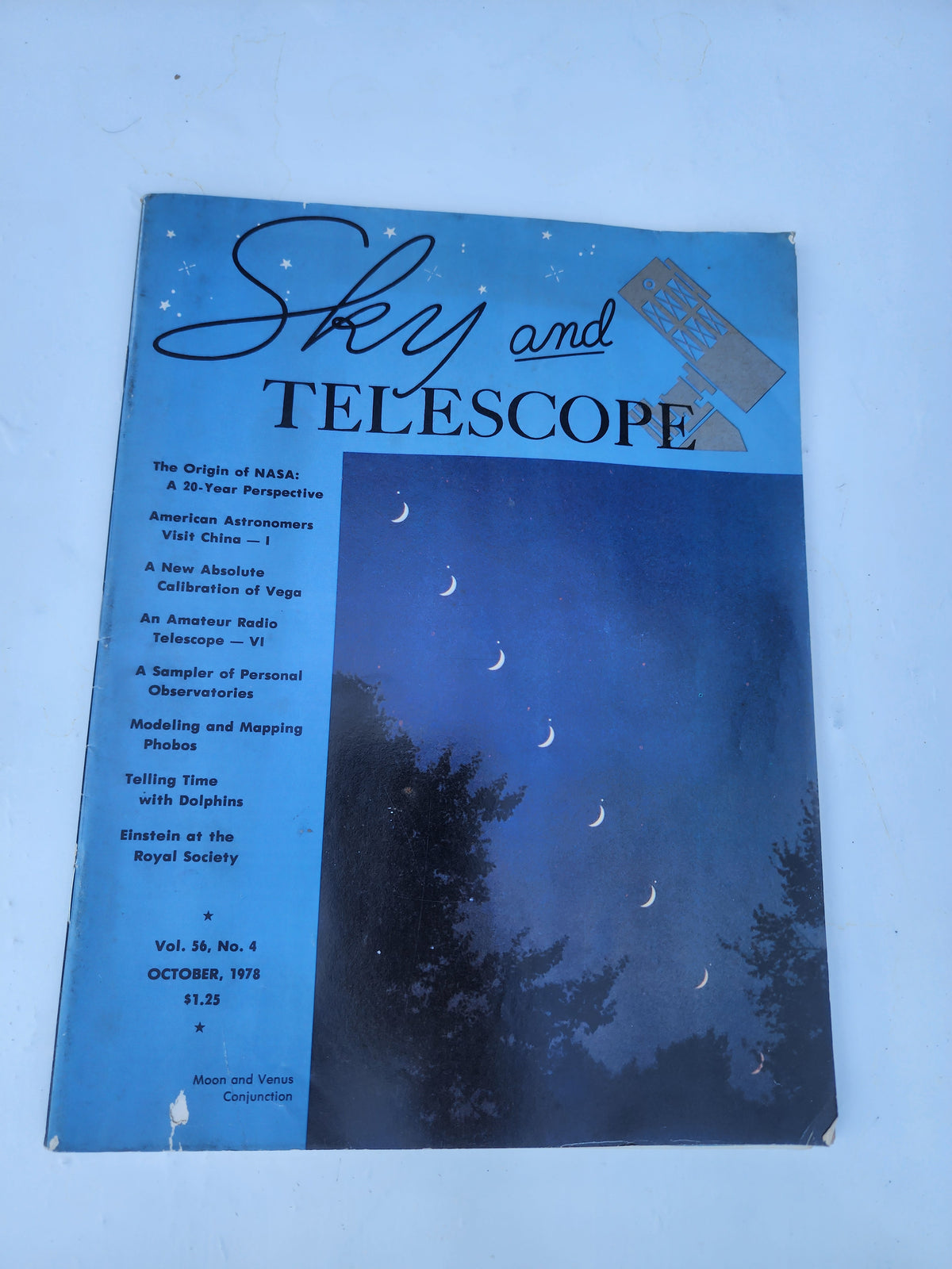 Vintage October 1978 issue of Sky and Telescope Magazine, Volume 56, Number 4