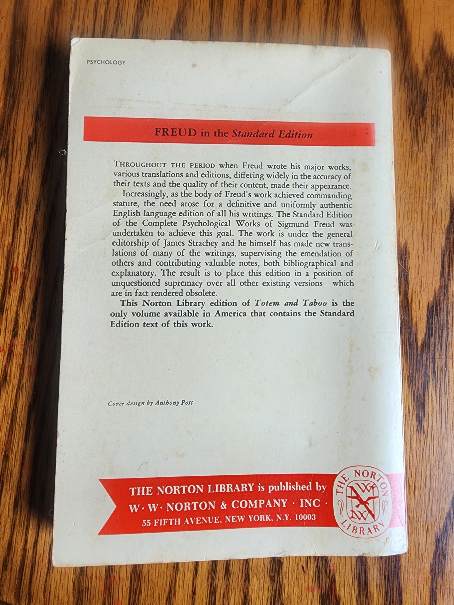 Vintage 1950 Sigmund Freud Totem and Taboo Paperback James Strachey Translation