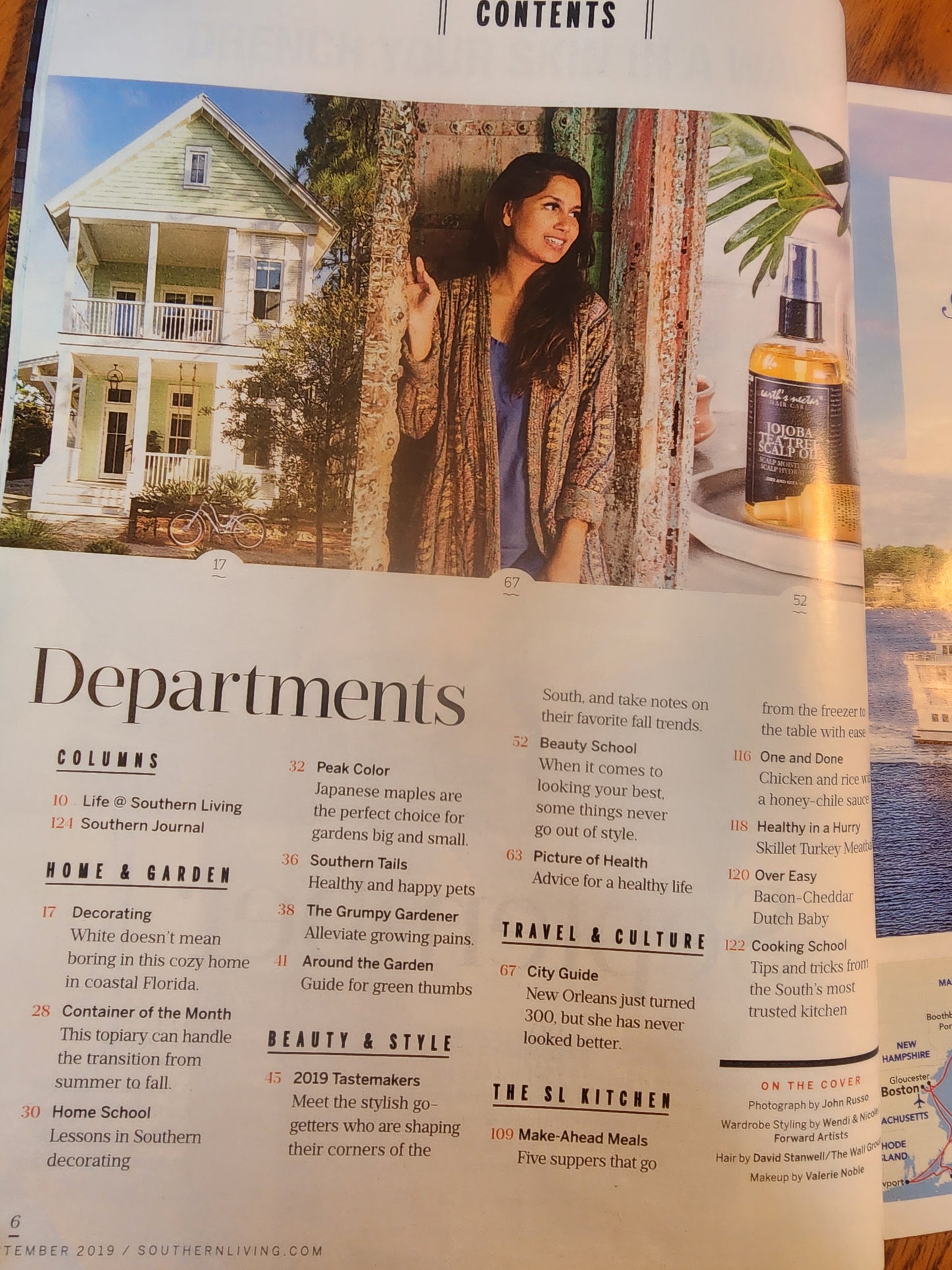 Southern Living September 2019 Octavia Spencer Charleston Apple Pie, Fall Style