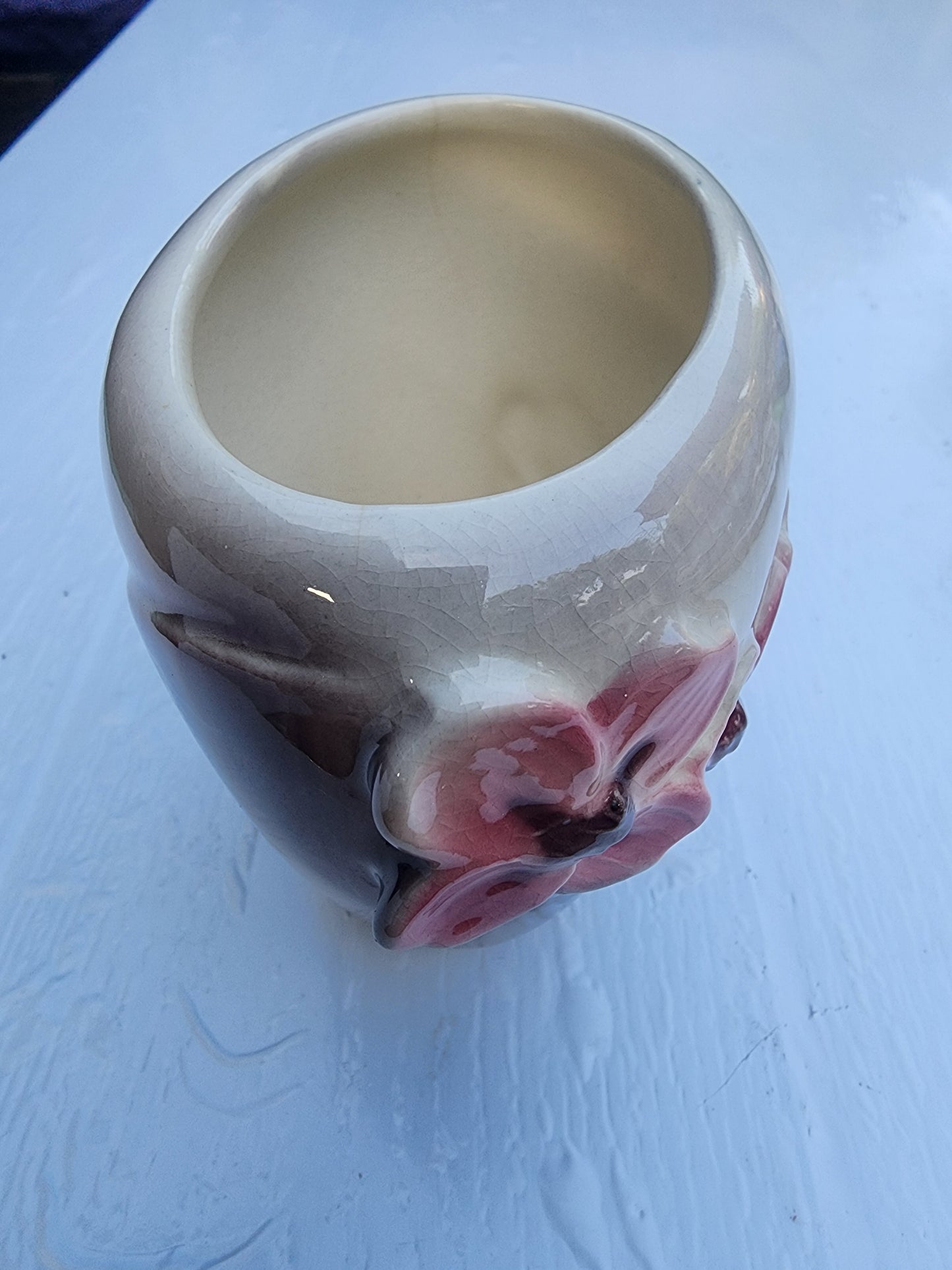 Vintage Royal Copley Dogwood Flower planter vase  1940s