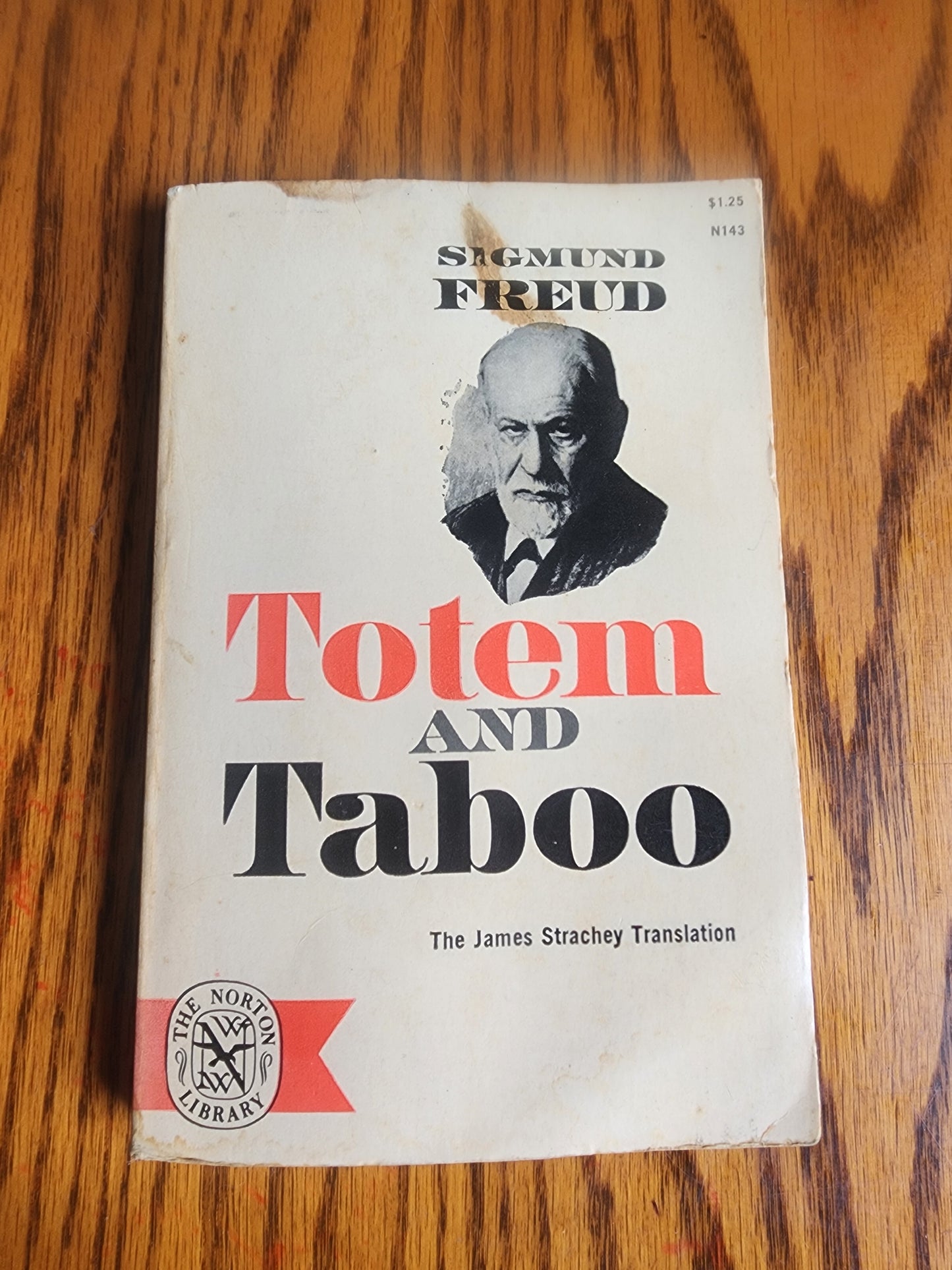 Vintage 1950 Sigmund Freud Totem and Taboo Paperback James Strachey Translation