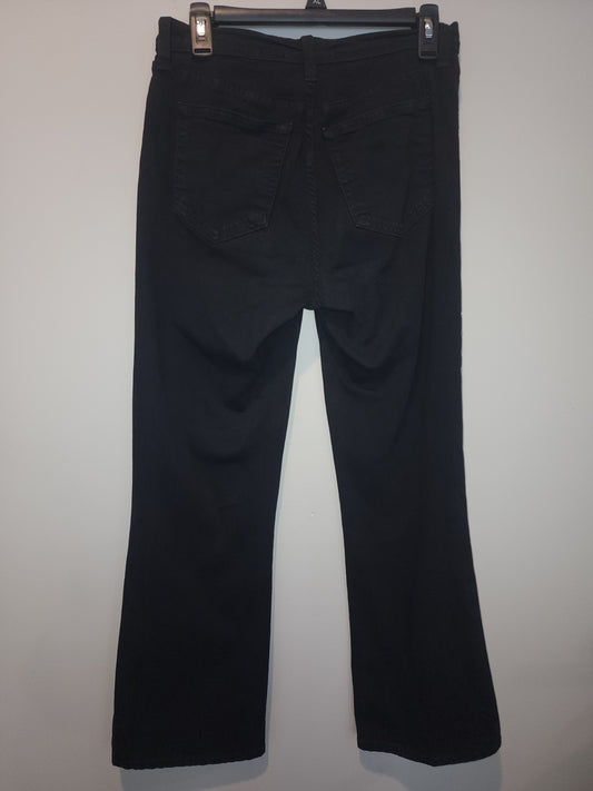 Black Jeans with diamond like studs 6 by NYDJ tummy tuck Jeans