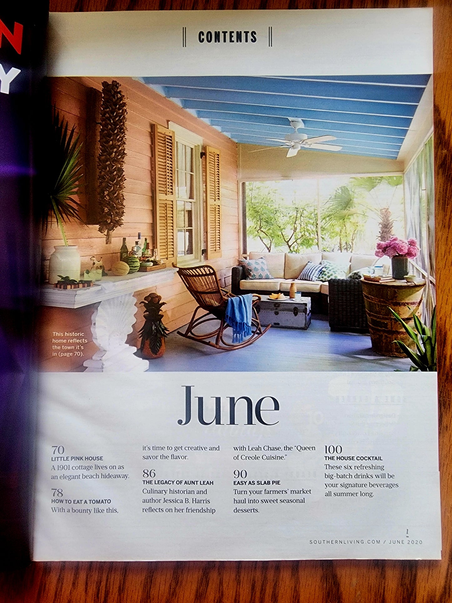 SOUTHERN LIVING - June, 2020 - The Joys of Summer - Secrets to a Pretty Porch