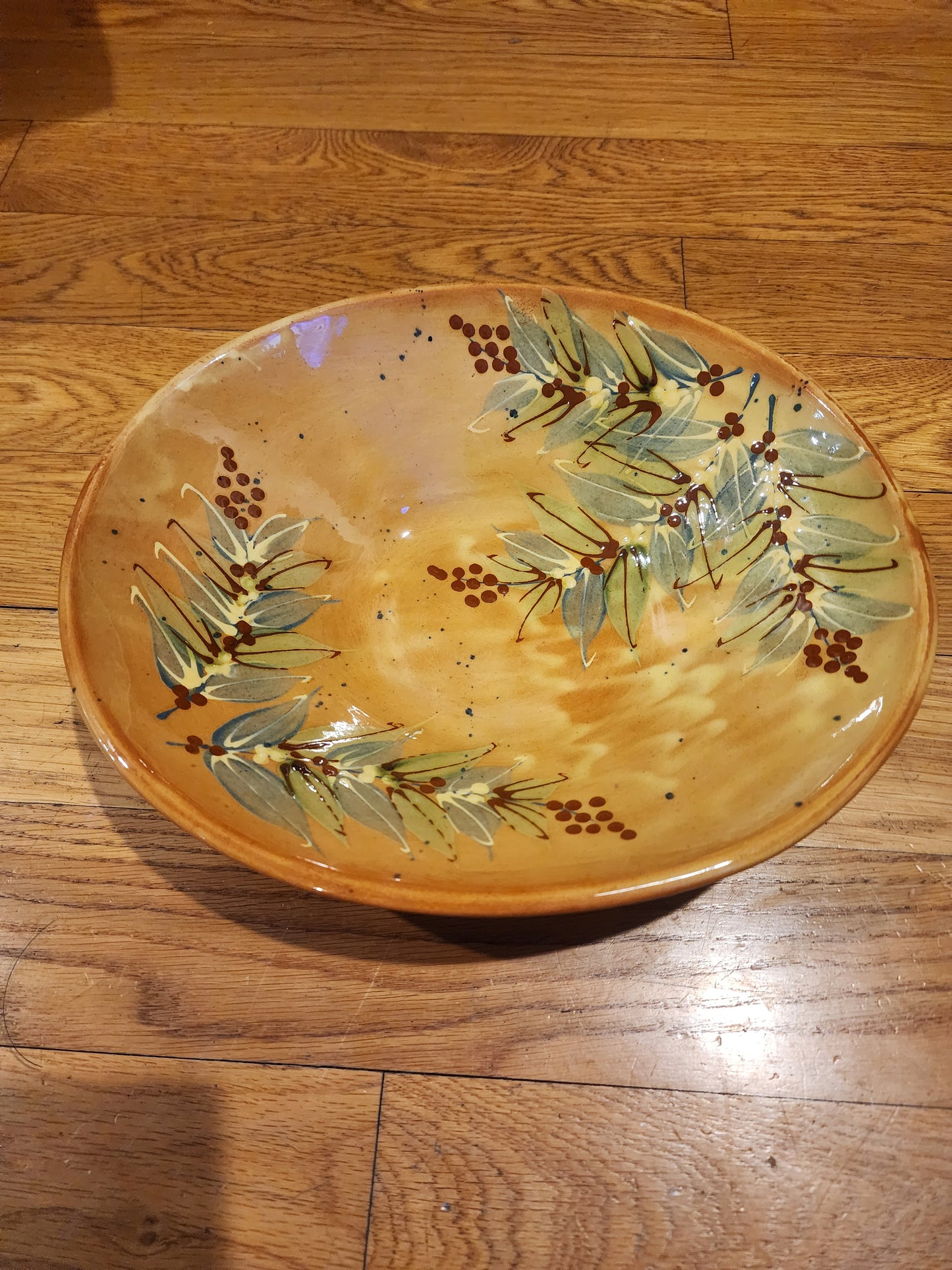 VTG FF GRIFFI Cassis Corsica Terraghja Hand Painted  Pottery Deep  Bowl France