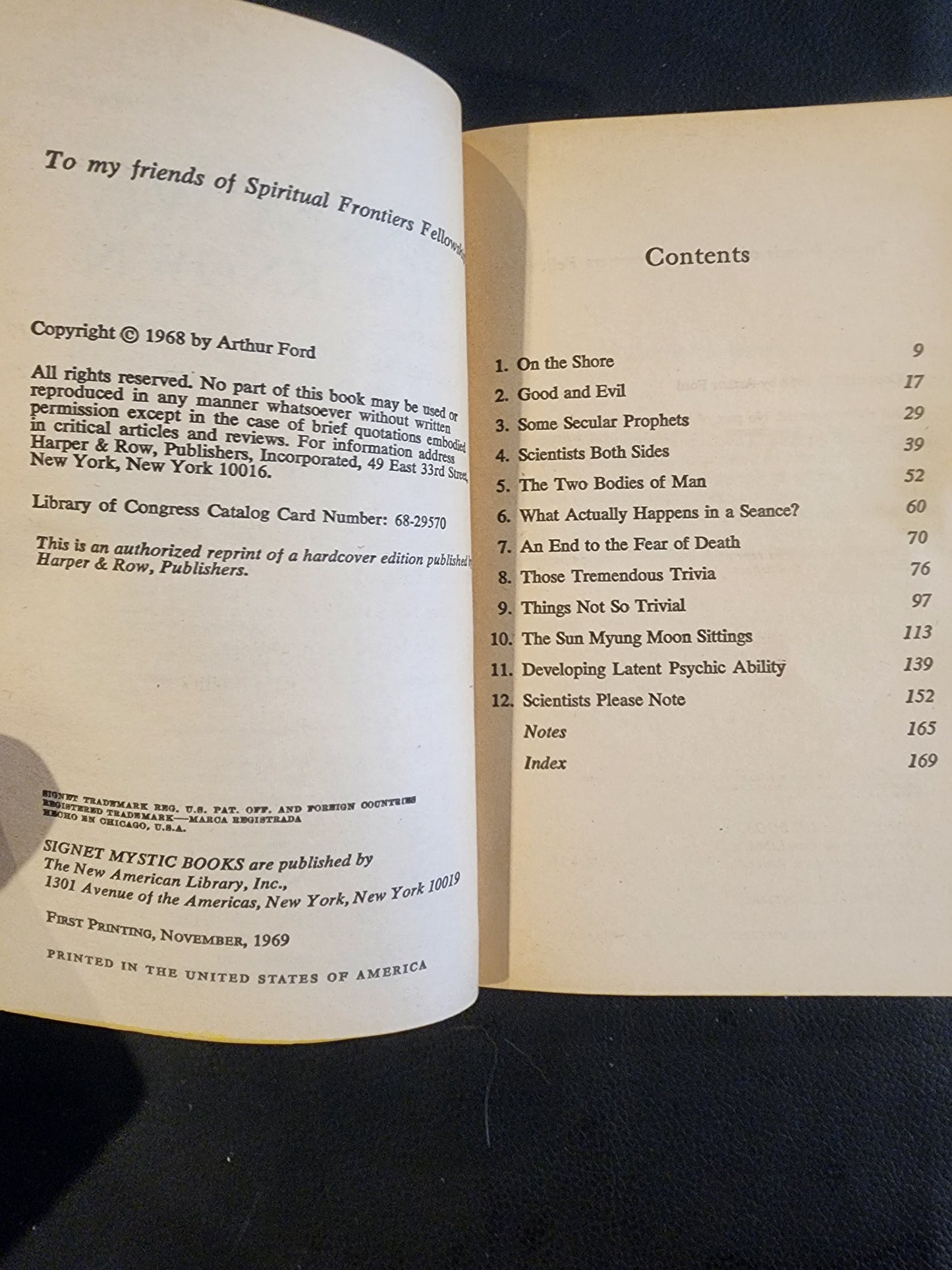 Unknown But Known My Adventure Into the Meditative Dimension 1968 by A. Ford