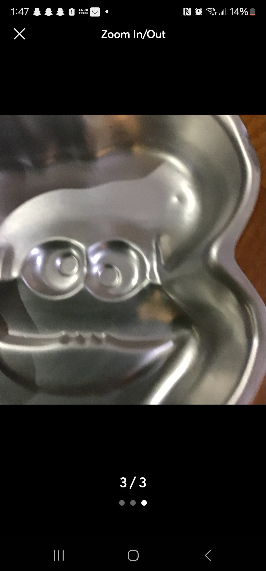 Vintage Cookie Monster  cake pan from 1982