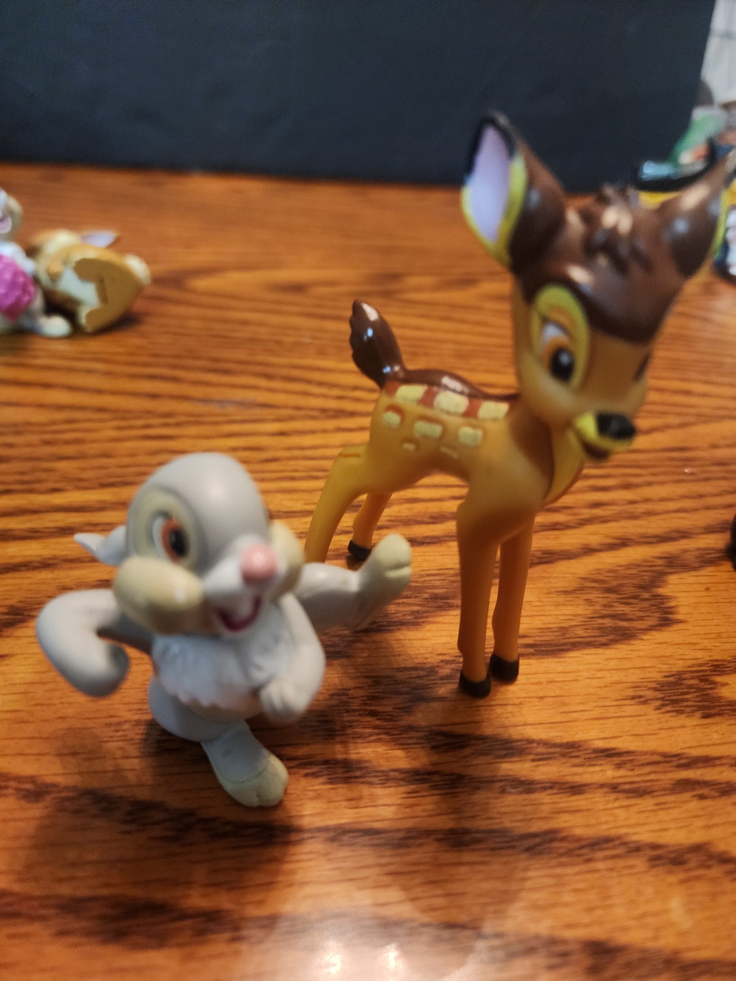 Lot of 6 Vintage 1988 Disney Bambi Thumper Flower Figures