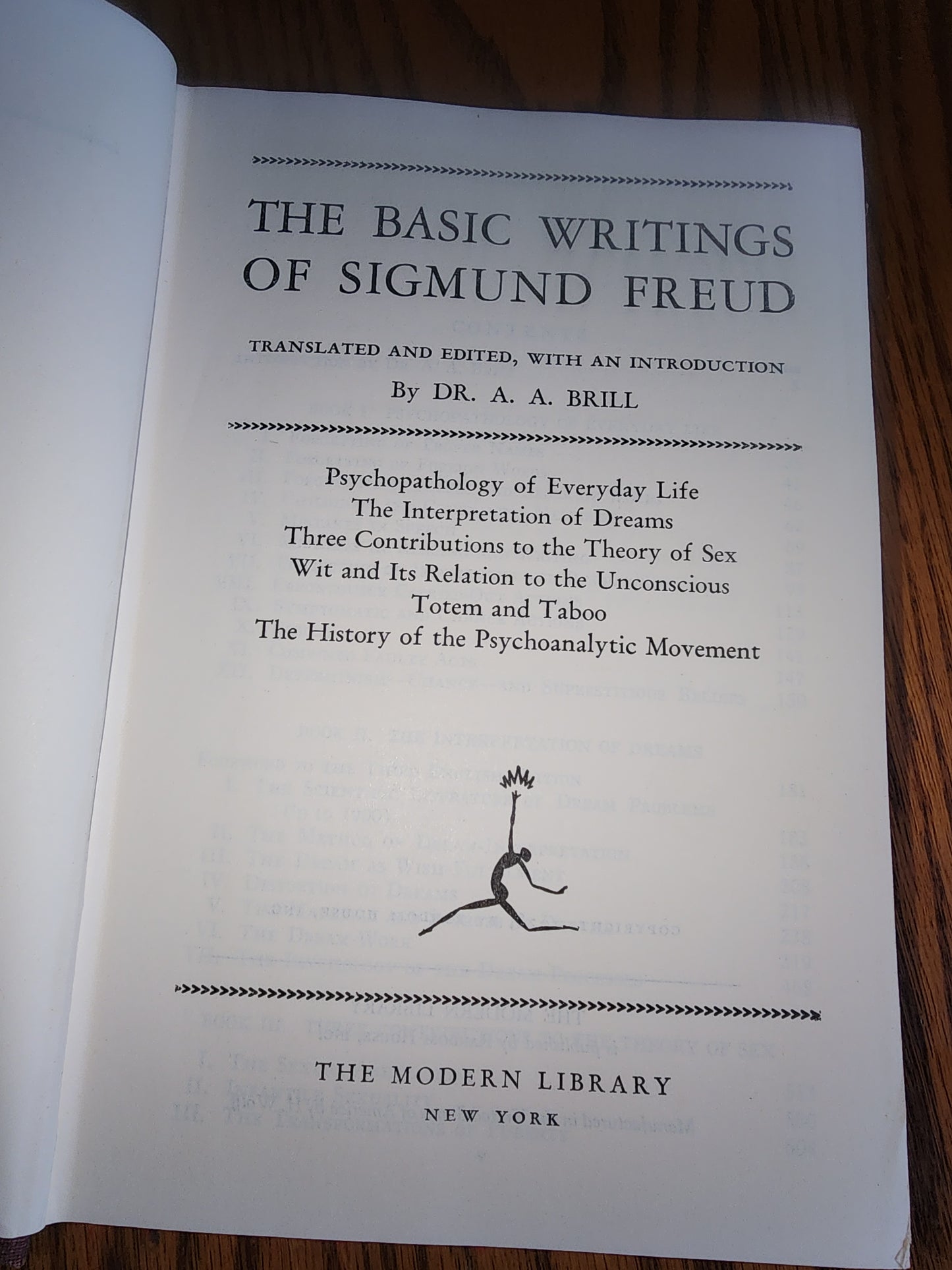 Antique The Basic Writings of Sigmund Freud Hardcover Book 1938