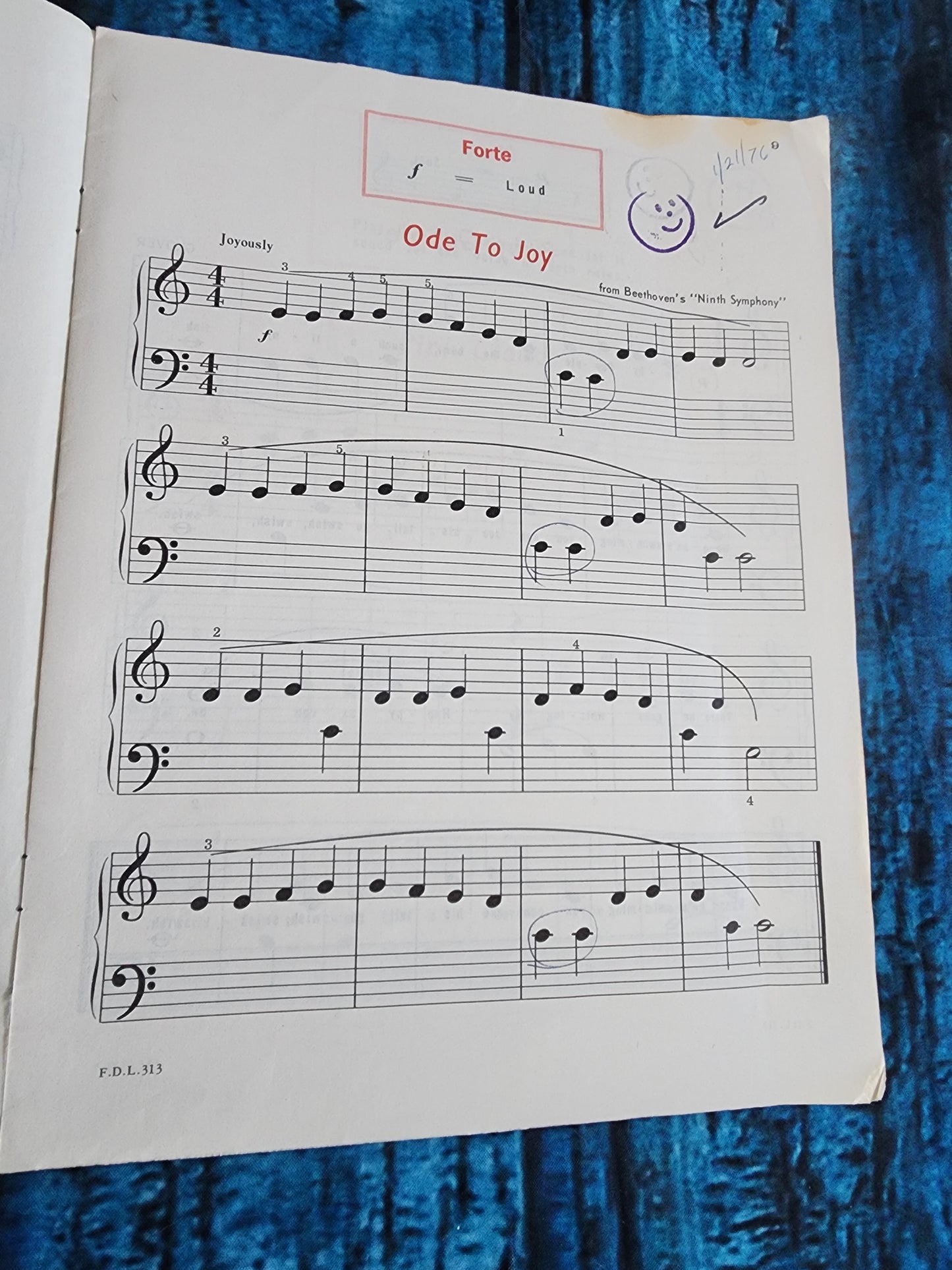 Piano Repertoire David Carr Glover Belwin Sheet Music Book Primer Level  1967