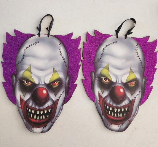 Creepy Carnival Clown Decoration for Halloween