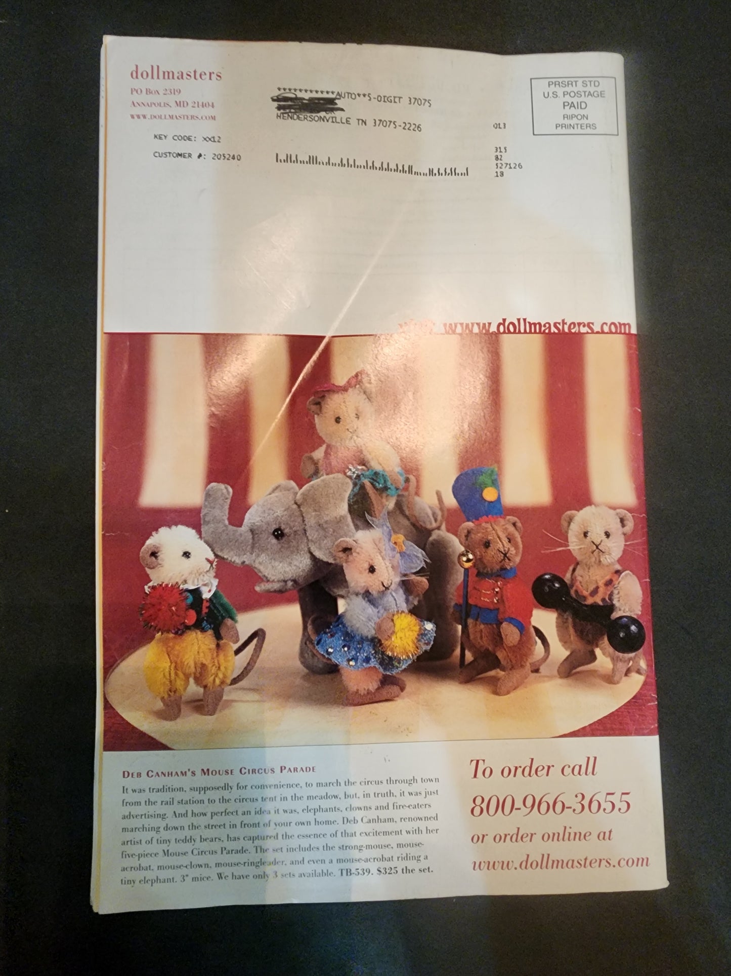 Dollmasters Catalog, A Treasury of Nostalgia, Grown-up Gifts Collectibles  2008
