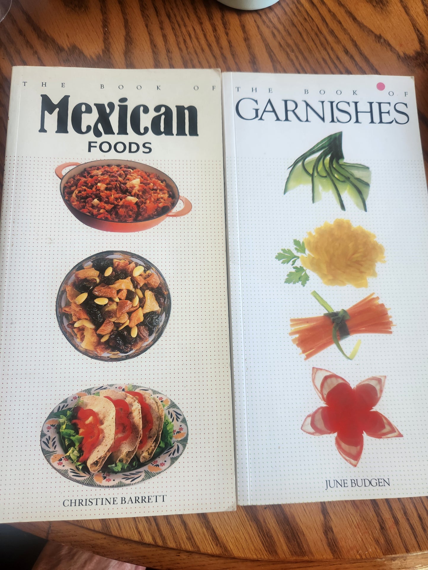 The Book of Mexican Foods & Garnishes set of 2 cookbooks