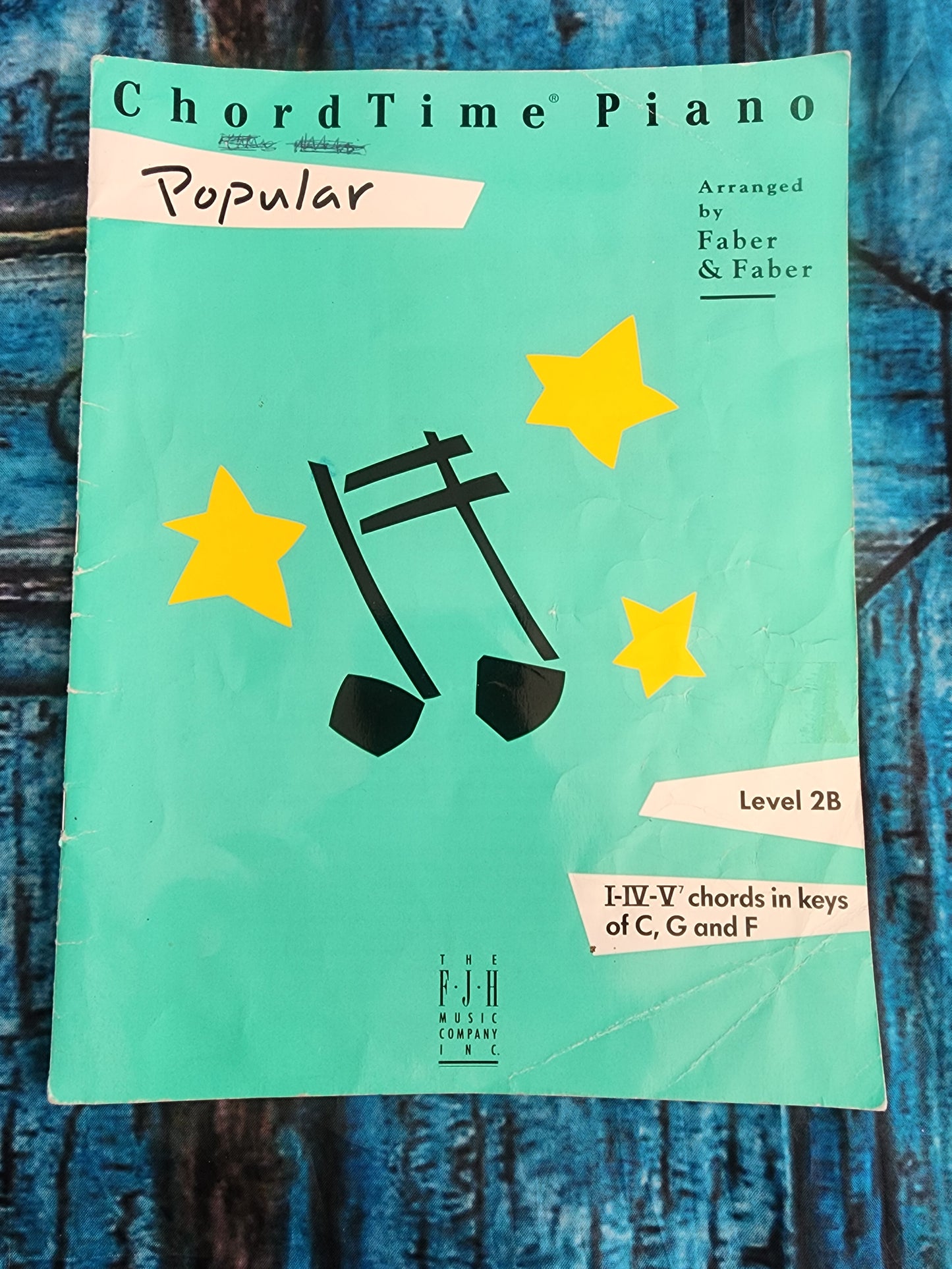 ChordTime Piano Popular - Level 2B by Randall Faber (1988, Trade Paperback) book