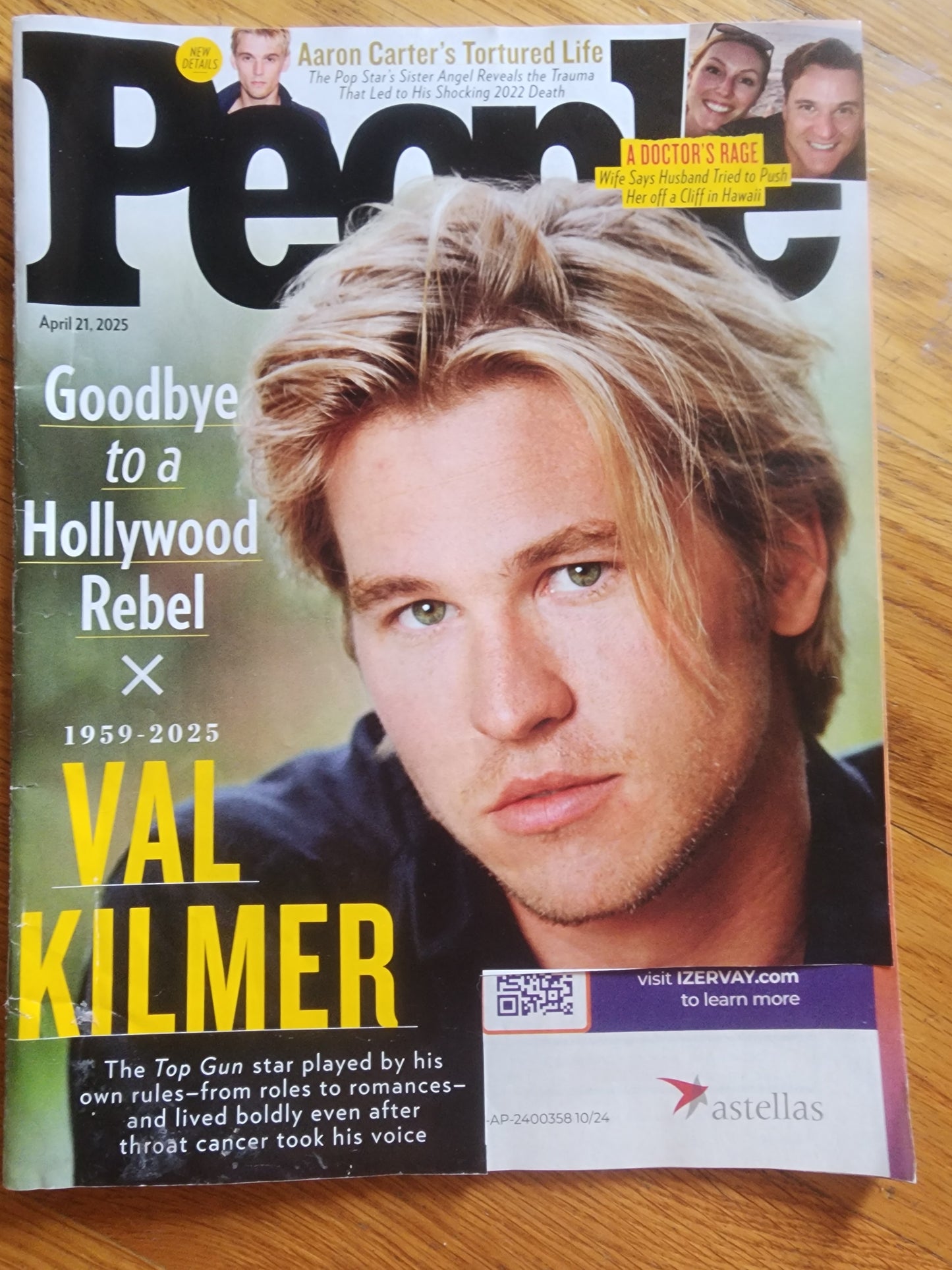 People  - Val Kilmer - April 2025. Goodbye to a Hollywood Rebel