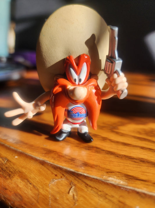 Vintage 1996 Space Jam Yosemite Sam Tune Squad Figure Toy Warner Bros Looney