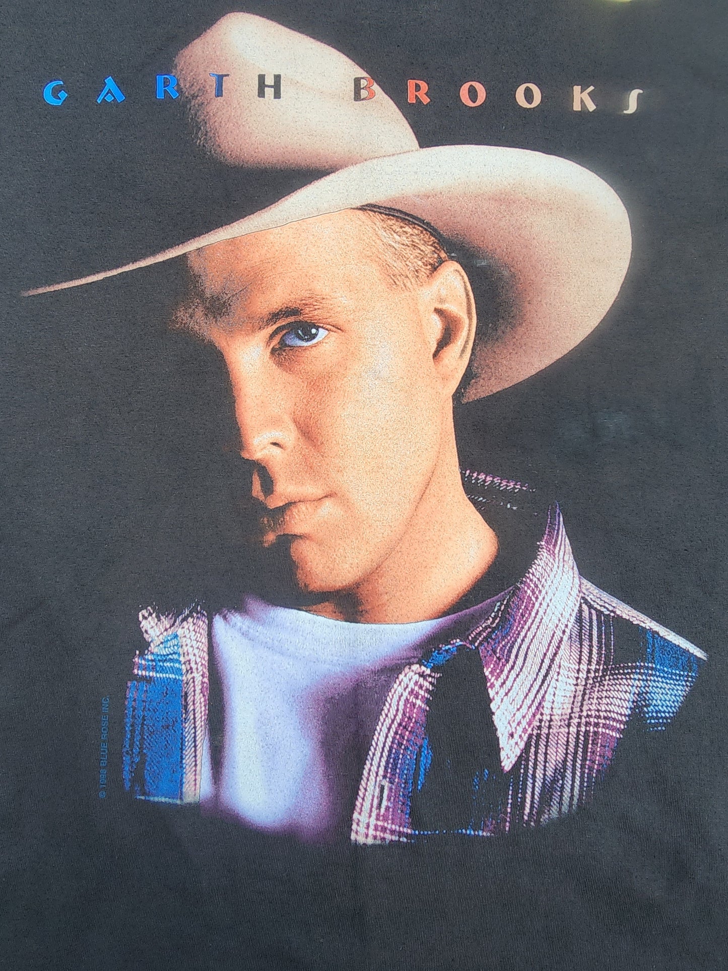Vintage Garth Brooks Shirt Mens L  Fresh Horses Tour 1996 Hanes Graphic Country