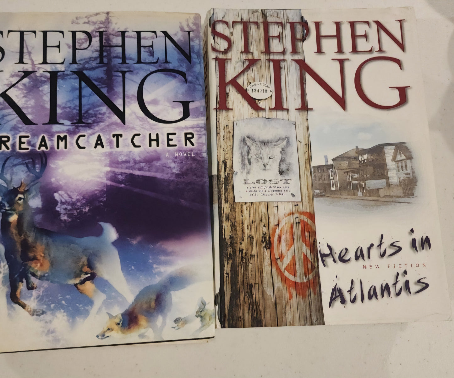 Two  Stepen Kings HB Books  Hearts in Atlantis
& Dreamcatcher