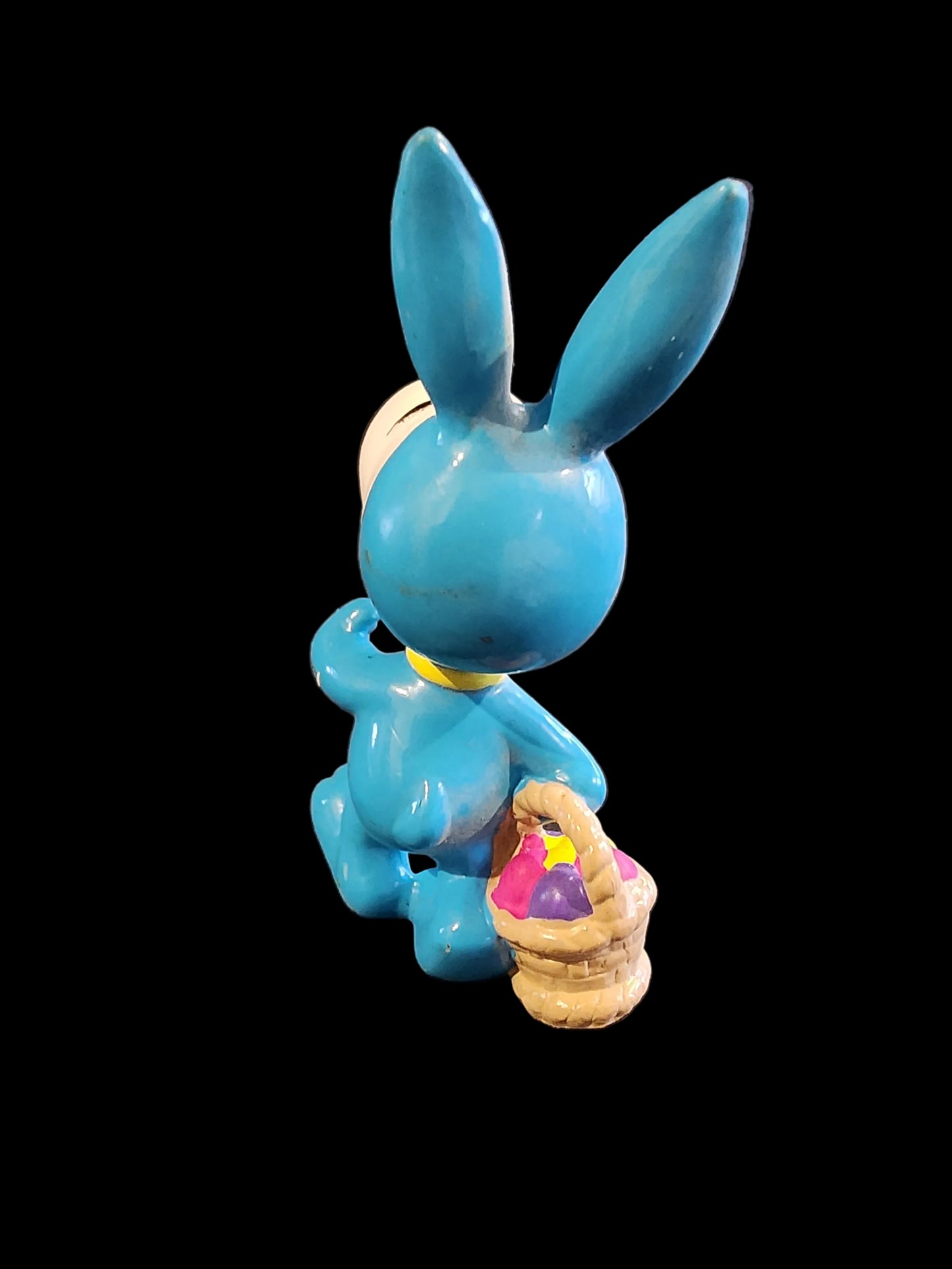 Peanuts Snoopy Easter Eggs in Basket Blue Bunny Suit PVC Figure
